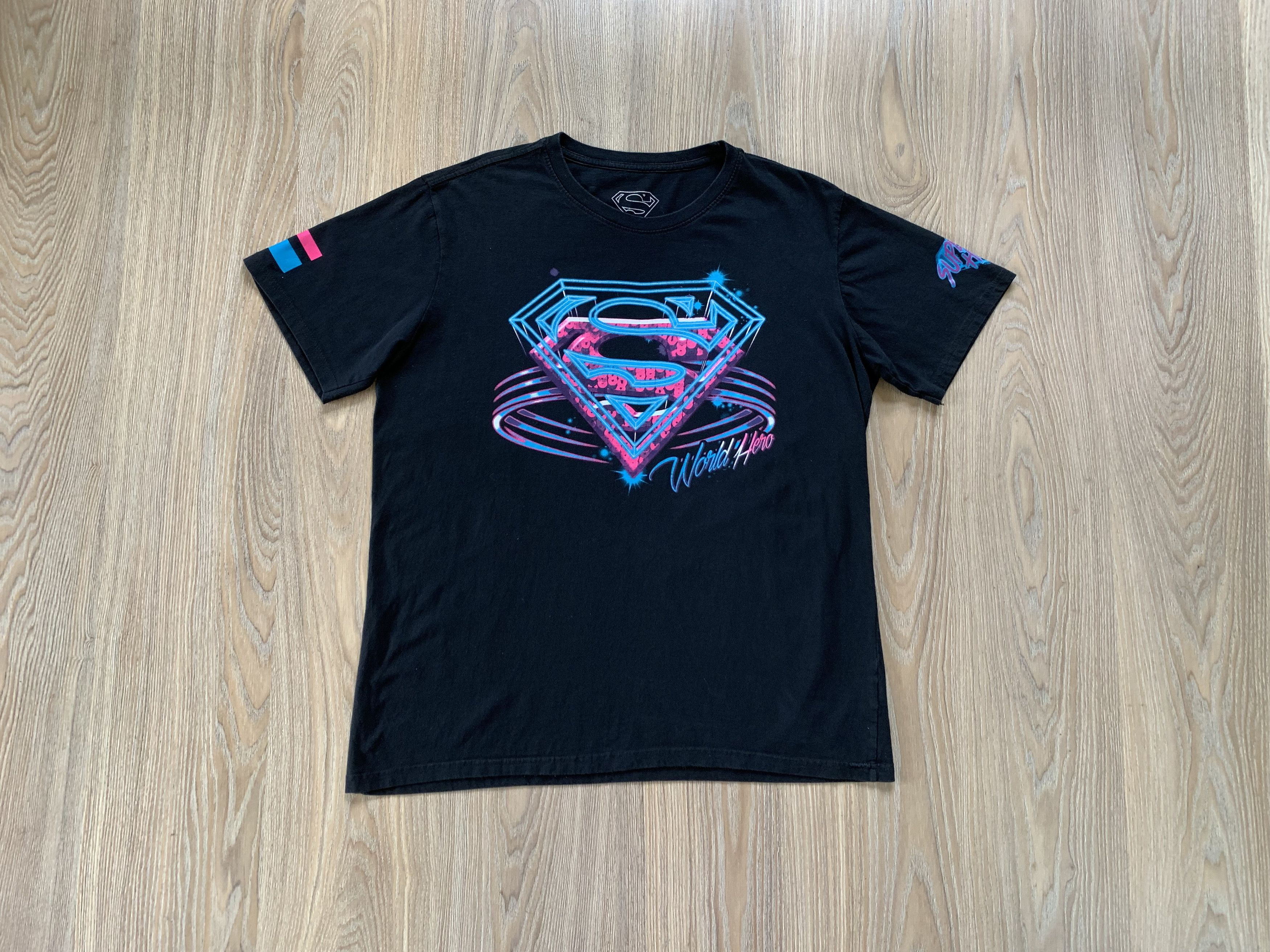 DC Comics Kith x Superman It's A Bird Vintage Tee Black | Grailed