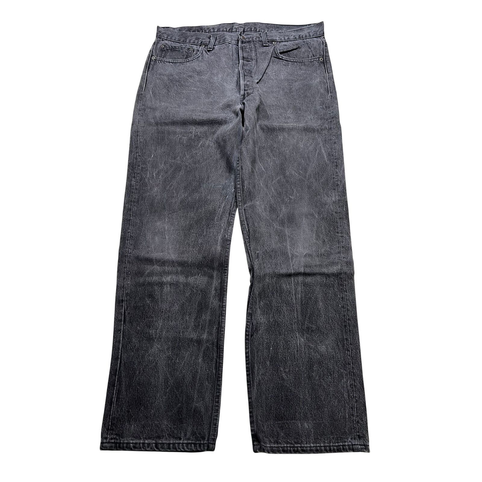 Levi's Vintage Levis 501 Jeans Button Fly Size 38x30 Black 90s USA Size US 38 / EU 54 - 1 Thumbnail
