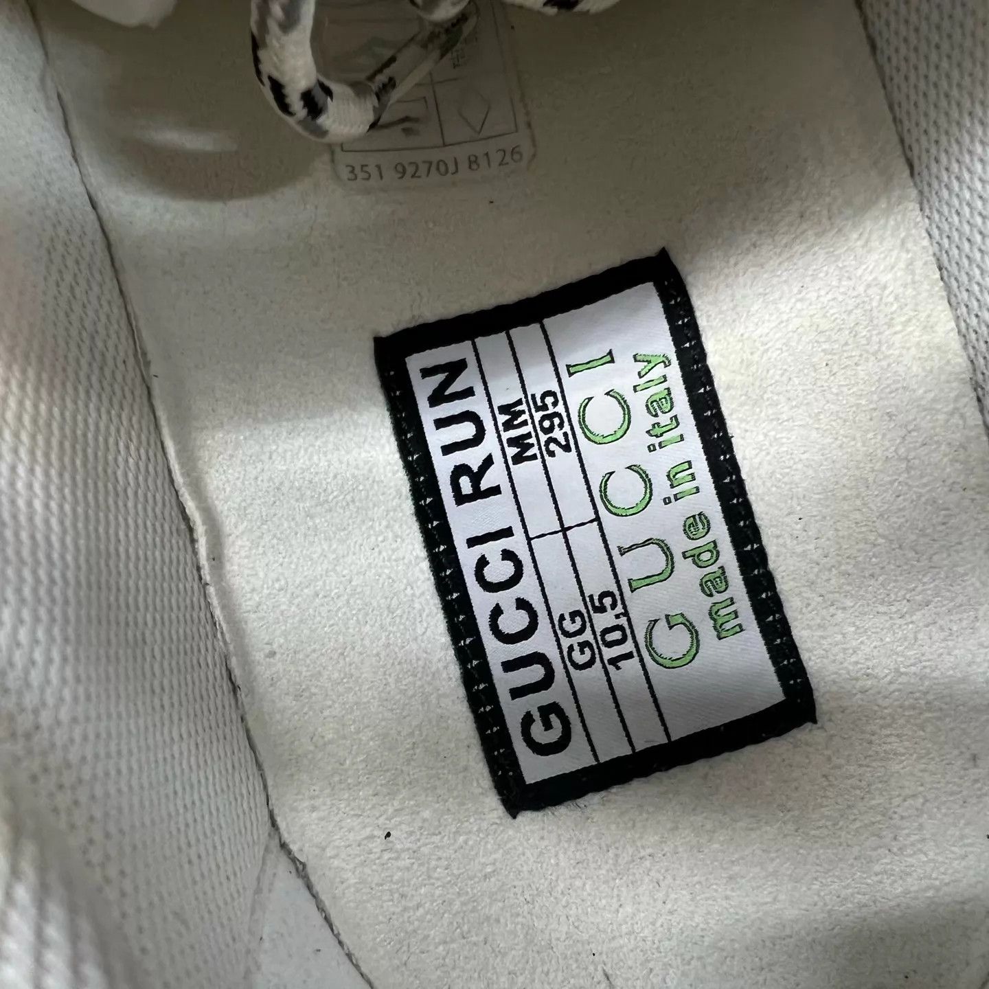 Gucci Gucci Run White 44.5 Near New Size US 11.5 / EU 44-45 - 8 Thumbnail