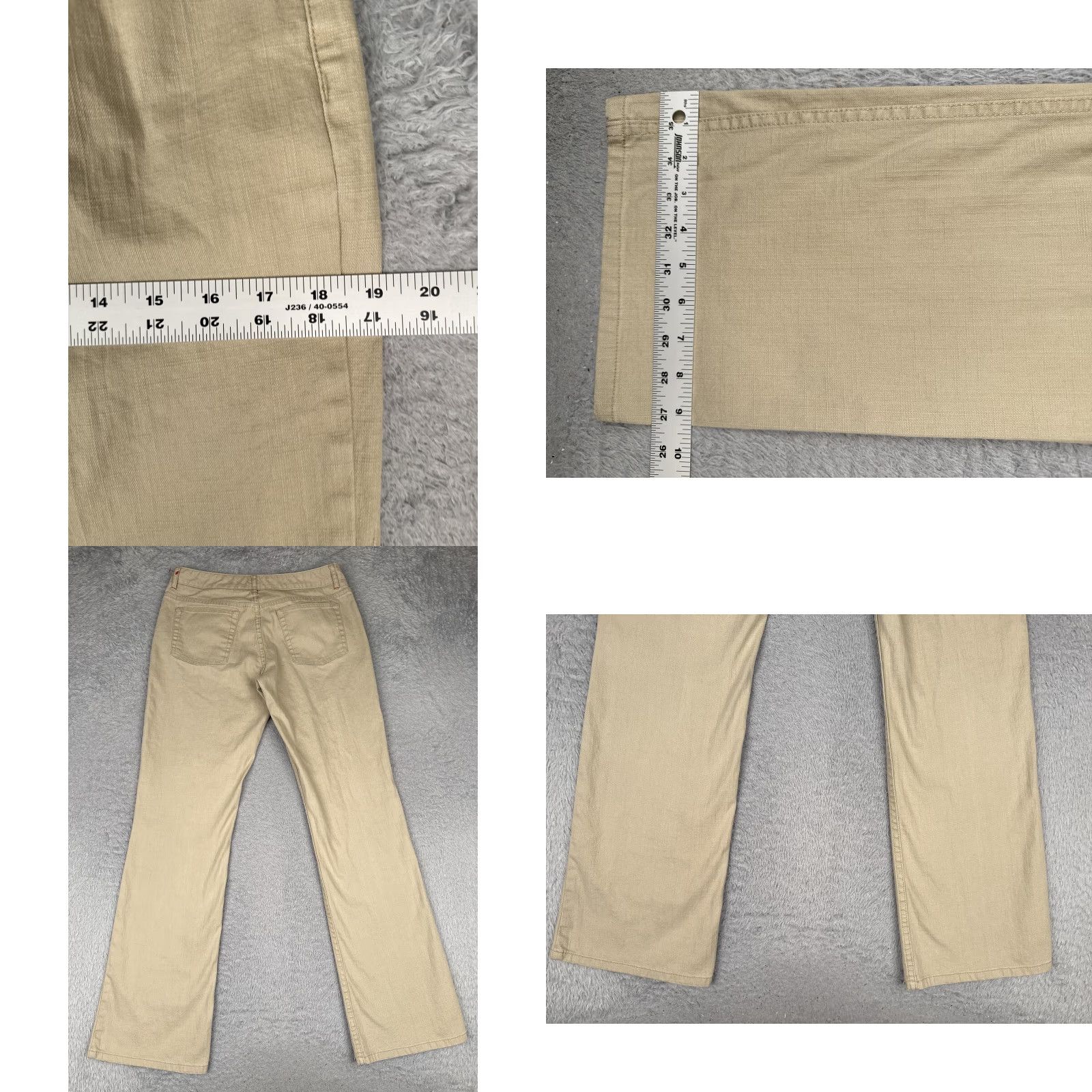 Vintage VINTAGE Gianni Bini Jeans Womens 8 Beige Mid Rise Straight Denim 30x33 Size 30" / US 8 / IT 44 - 9 Thumbnail