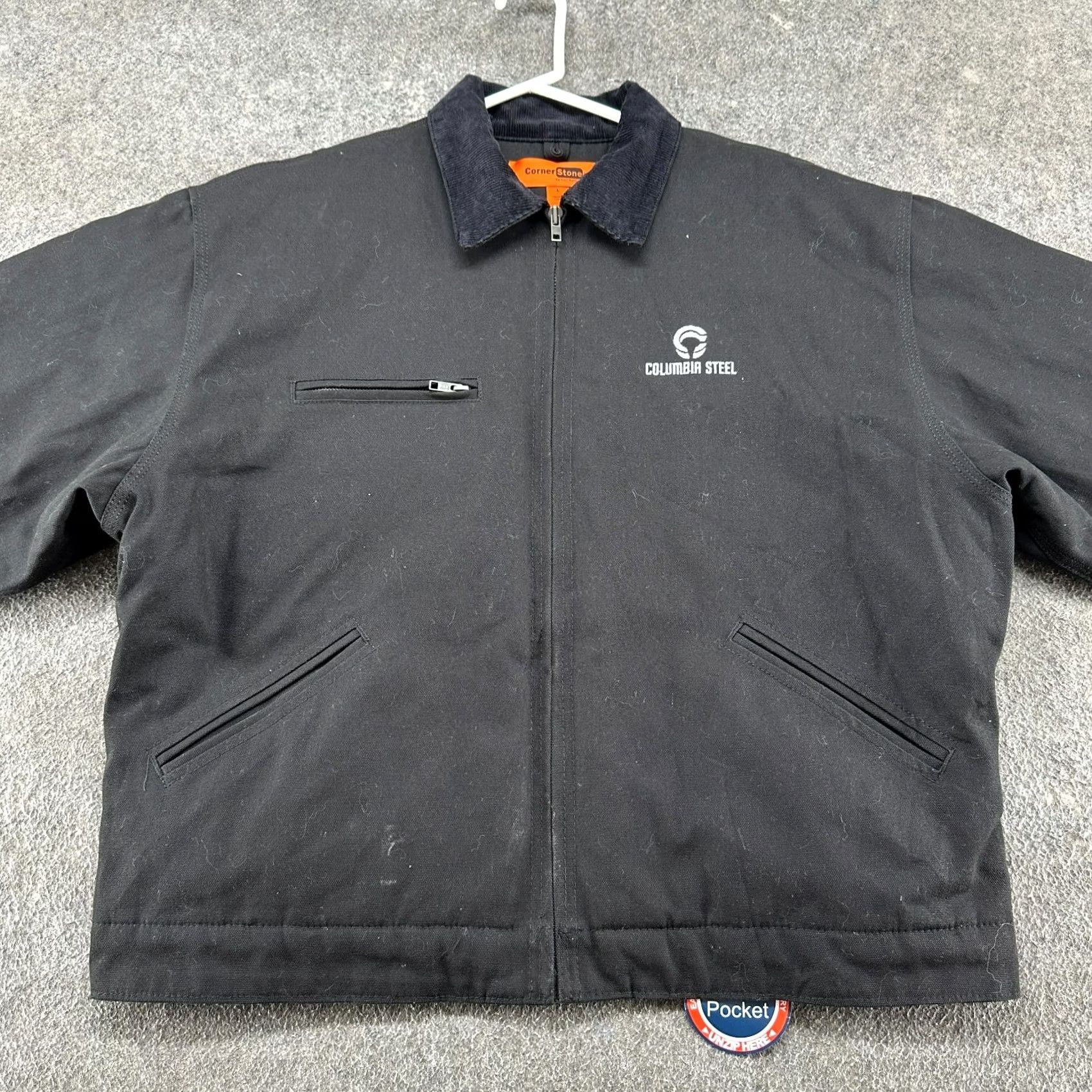 Vintage Corner Stone Bomber Jacket Mens L Black Canvas Quilted Lined Workwear 90s Vintage? Size US L / EU 52-54 / 3 - 3 Thumbnail
