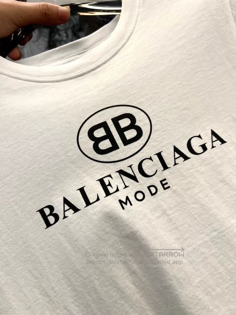 Balenciaga Balenciaga Front Double B Logo Short Sleeve T-Shirt Size US S / EU 44-46 / 1 - 3 Thumbnail
