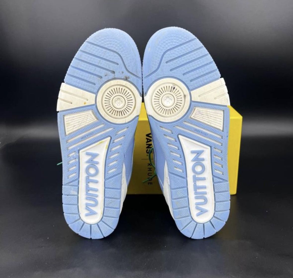 Louis Vuitton Louis Vuitton Trainer Leather Low-Top Sneakers Blue Men’s Size US 8 / EU 41 - 4 Thumbnail