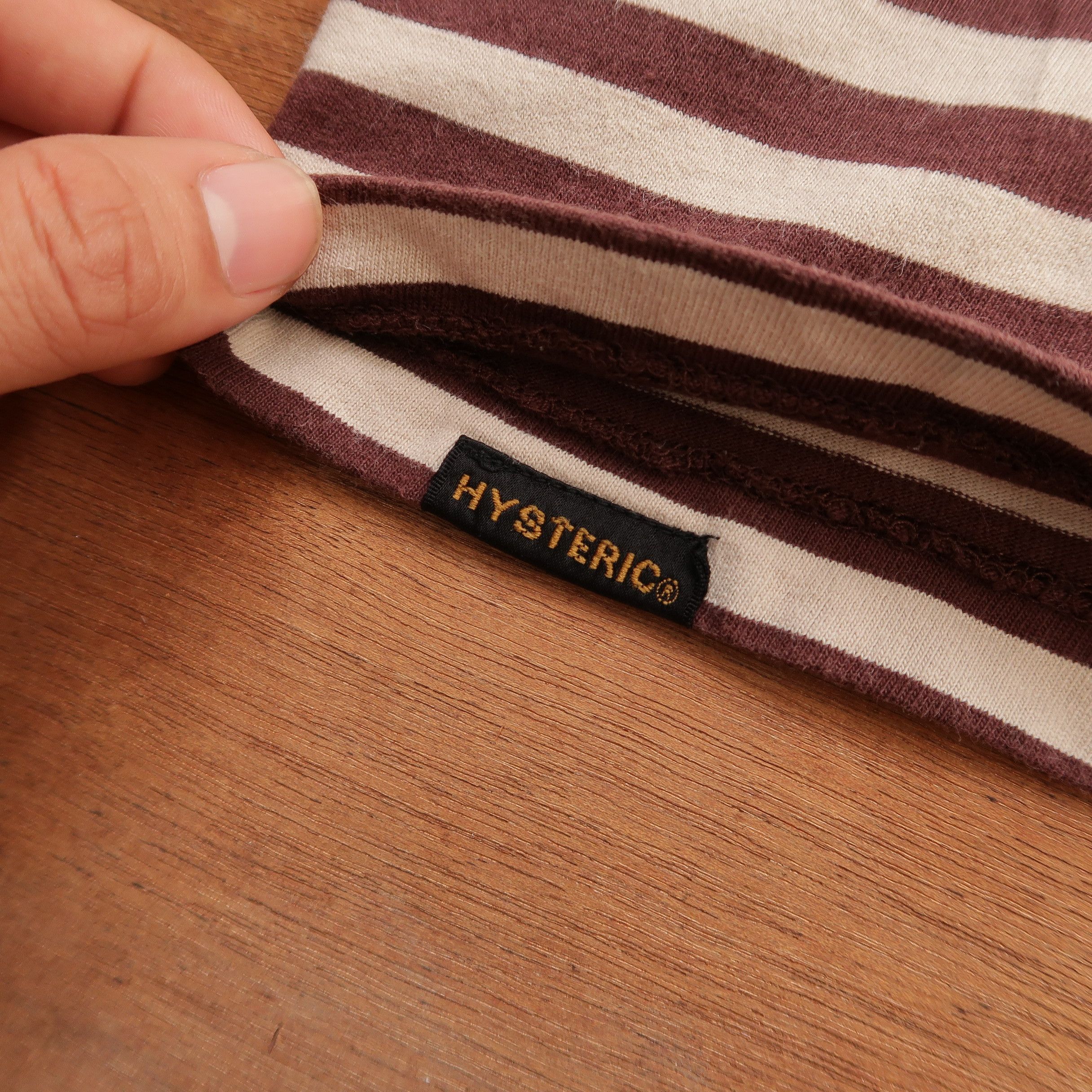 Hysteric Glamour Vintage 90s Hysteric Glamour Psychedelic Stripe T-Shirt Size US S / EU 44-46 / 1 - 13 Thumbnail