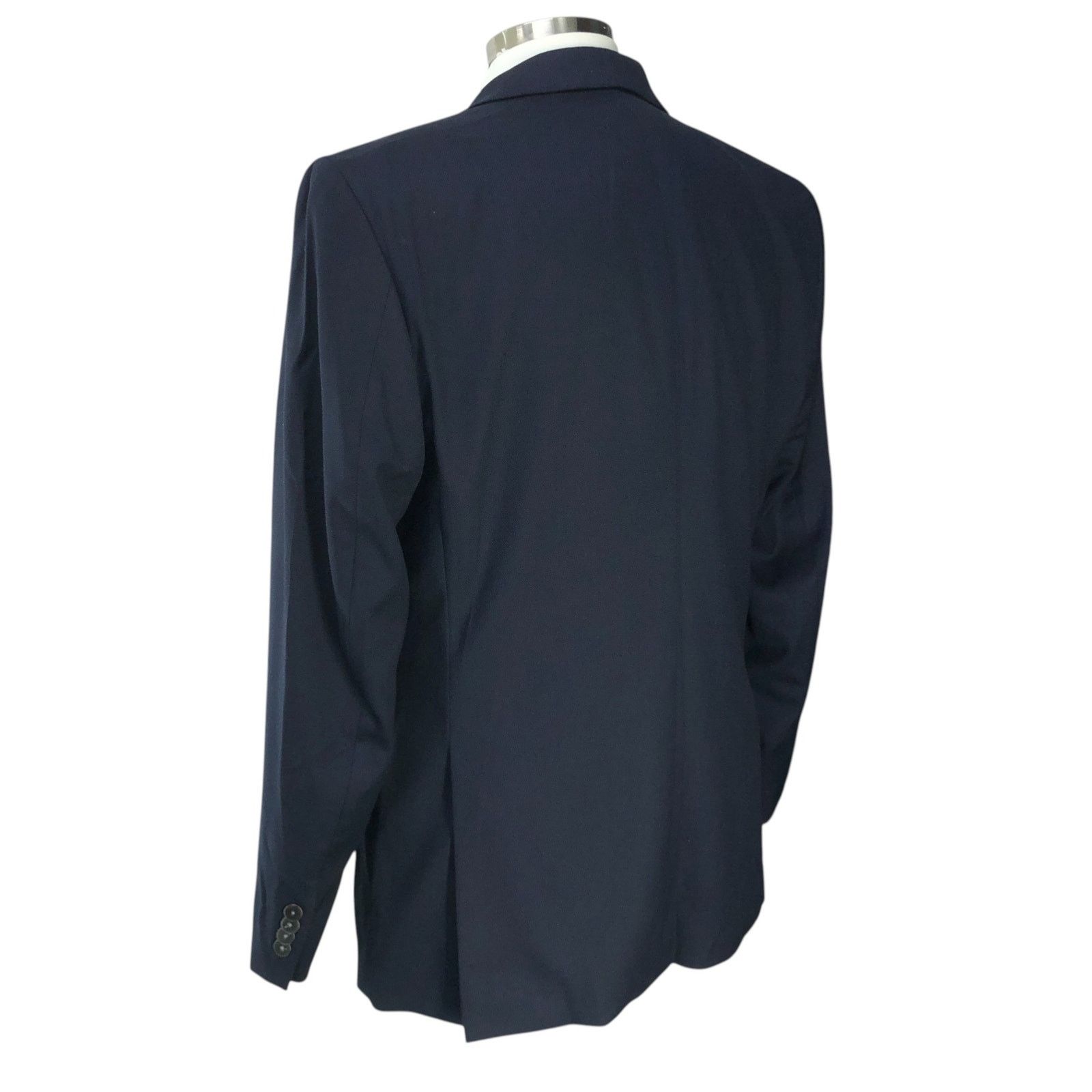 Michael Kors Michael Kors 42L Blazer Jacket Sport Coat Navy Metal Buttons Size 42L - 8 Thumbnail