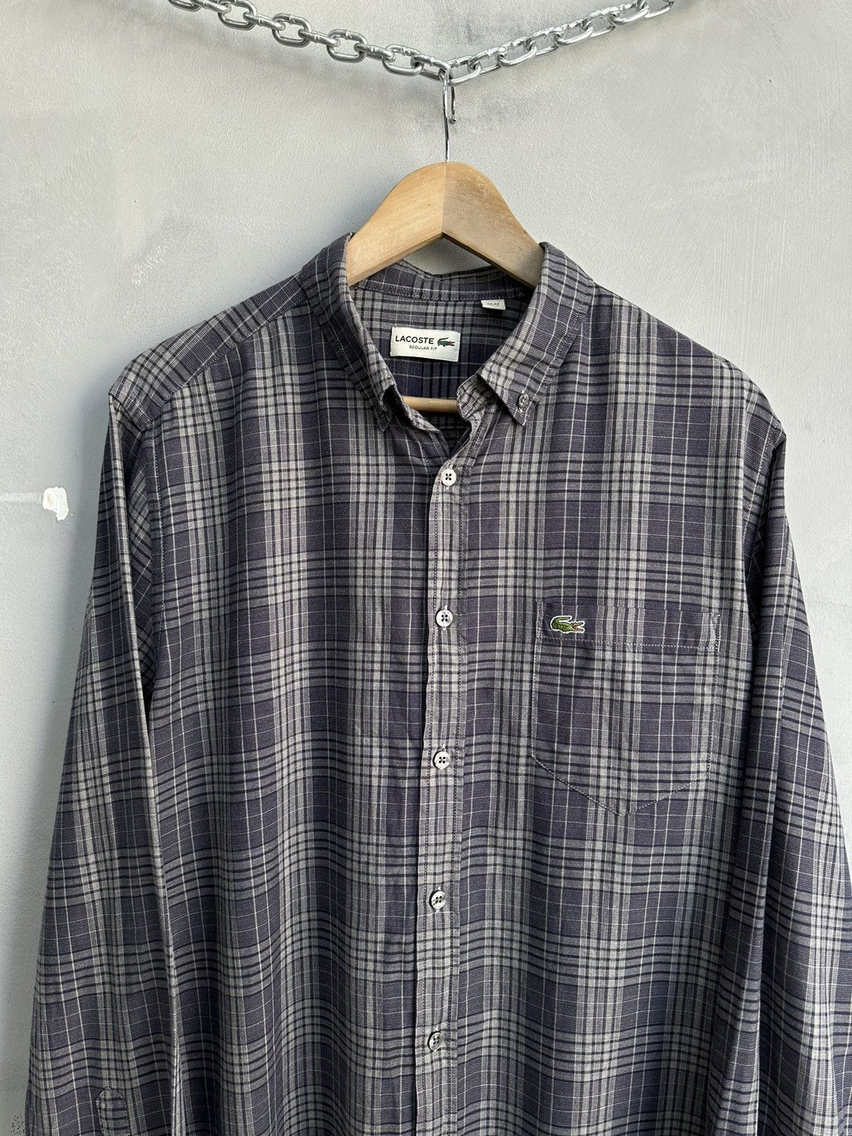 Lacoste Vintage Shirt y2k Lacoste Nova check Japanese Avantgarde Size US L / EU 52-54 / 3 - 2 Thumbnail