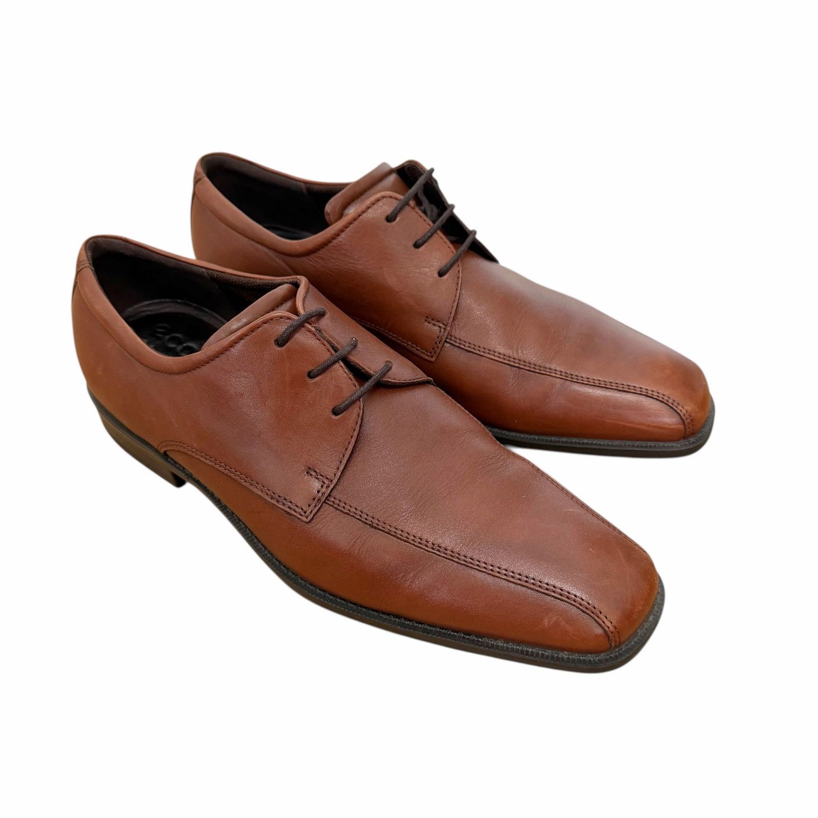 Ecco Ecco Brown Leather Edinburgh Lace Up Loafers Sz 10.5 Sz 44 Size US 10.5 / EU 43-44 - 1 Thumbnail