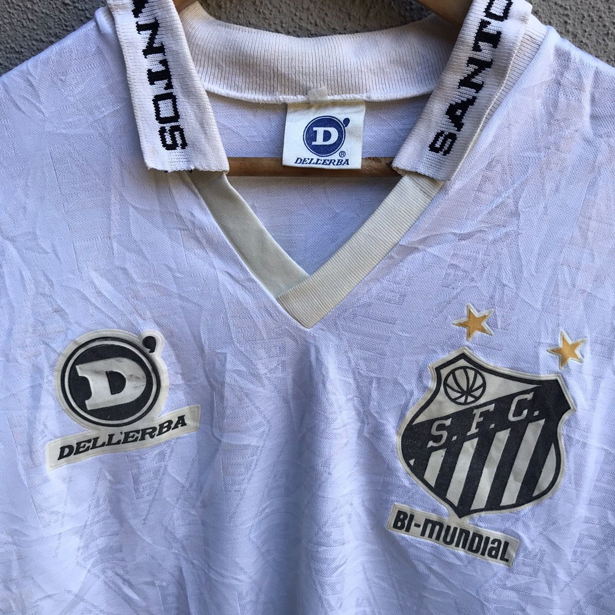 Vintage Vintage 90s SANTOS FC jersey Brazil club pele Size US L / EU 52-54 / 3 - 4 Thumbnail