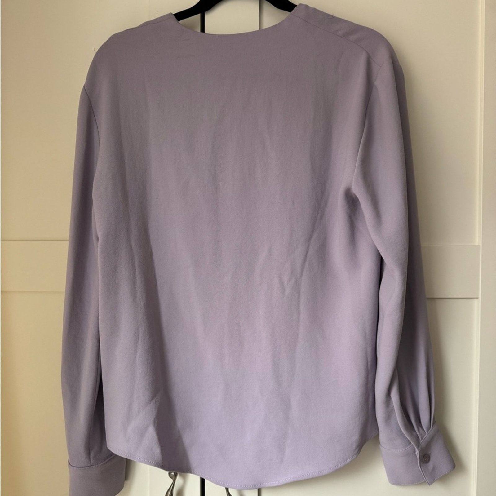 Iro IRO Lavender V-Neck Blouse Size L / US 10 / IT 46 - 2 Thumbnail