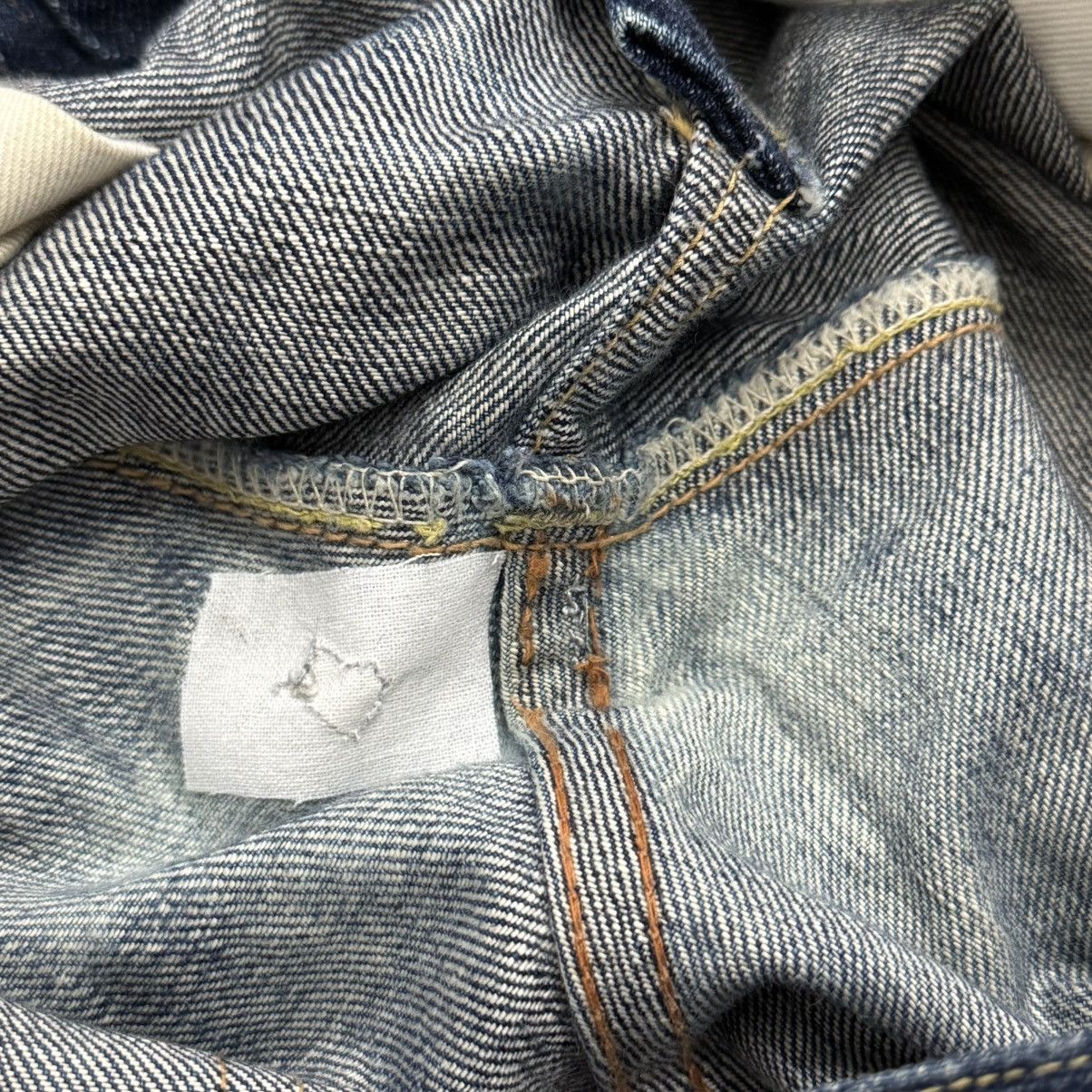 Full Count & Co. Selvedge Full Count Distress Indigo Chainstitch Denim Pants Size US 30 / EU 46 - 21 Thumbnail