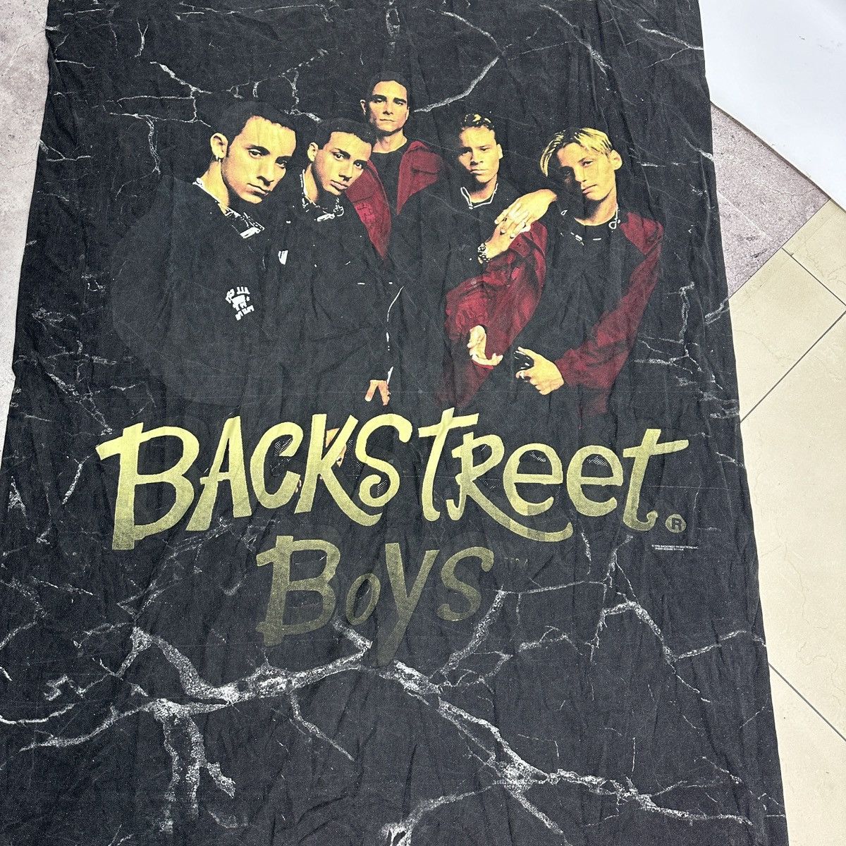 Band Tees Vintage 90s Back Street Boys washed pillow case y2k banner Size ONE SIZE - 2 Thumbnail