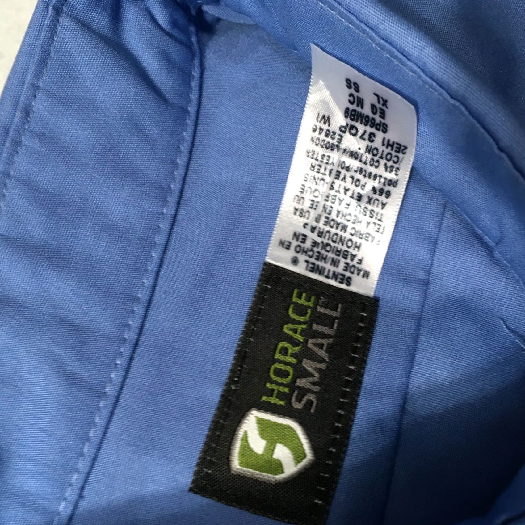 Vintage Horace Small Uniform Shirts XL Blue Short Sleeve Button-Up Men Regular Collar Distinctive Deput y Theme Law Enforcement Size US XL / EU 56 / 4 - 3 Thumbnail