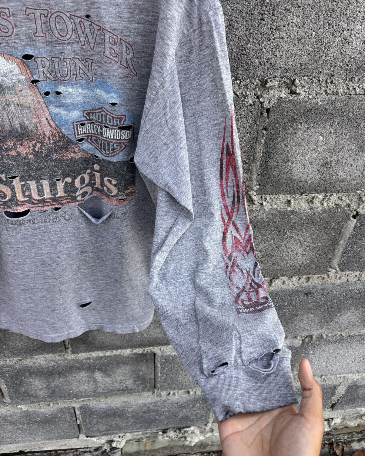 Harley Davidson Thrashed Sturgis Harley Davidson Sweatshirt Size US L / EU 52-54 / 3 - 5 Thumbnail