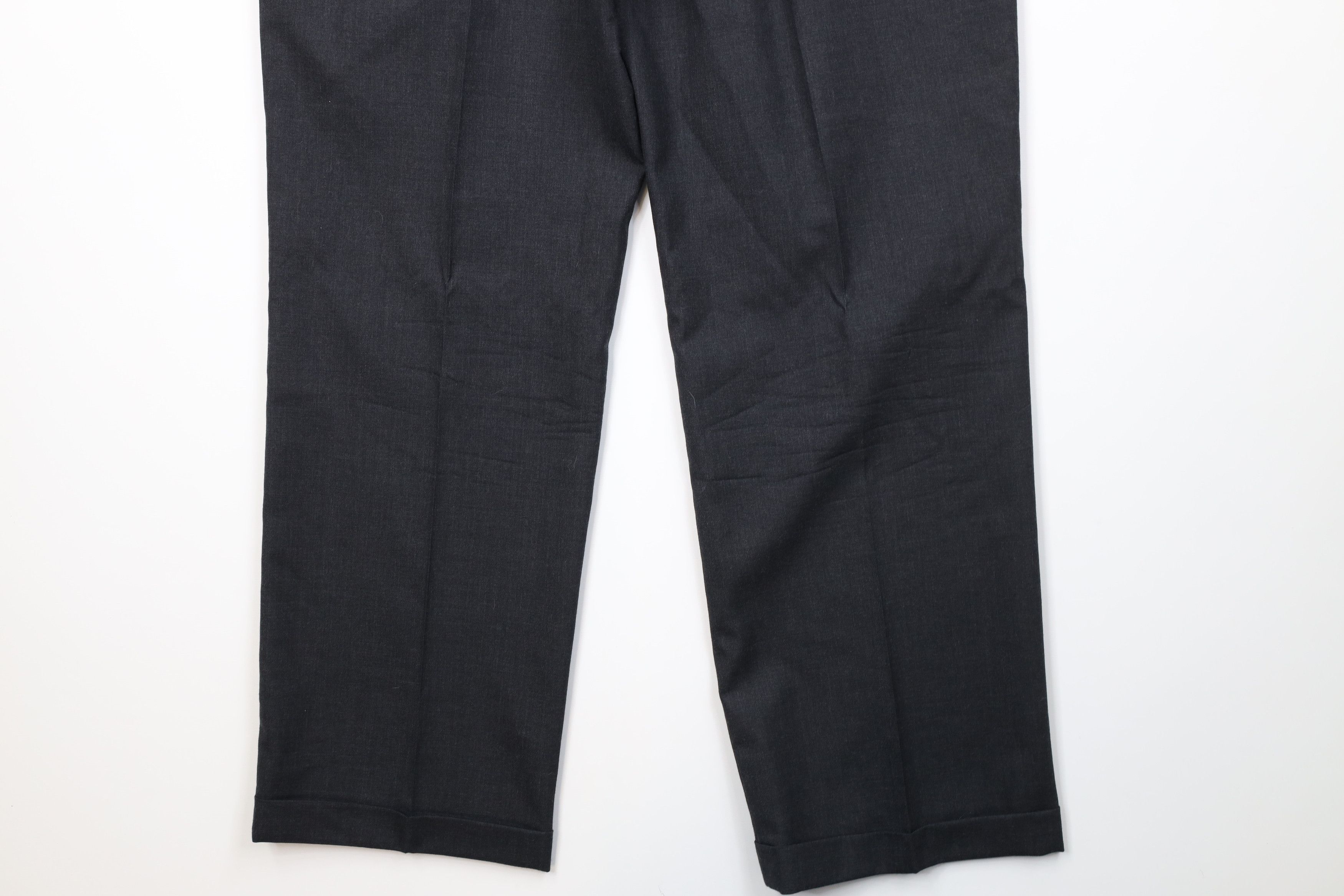 Vintage Vintage 90s Streetwear Wide Leg Chino Pants Charcoal Gray Size US 38 / EU 54 - 13 Thumbnail