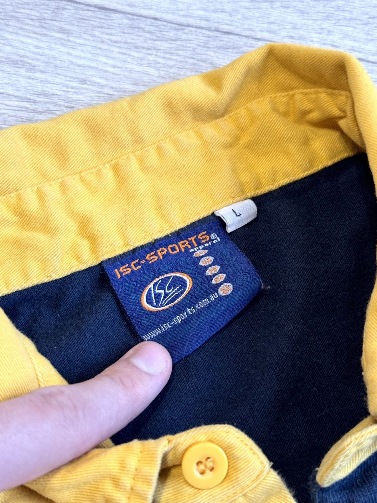 Canterbury of New Zealand 🔷Vintage Leeds Rhinos ISC Rugby Shirt🔷 Size US L / EU 52-54 / 3 - 4 Thumbnail