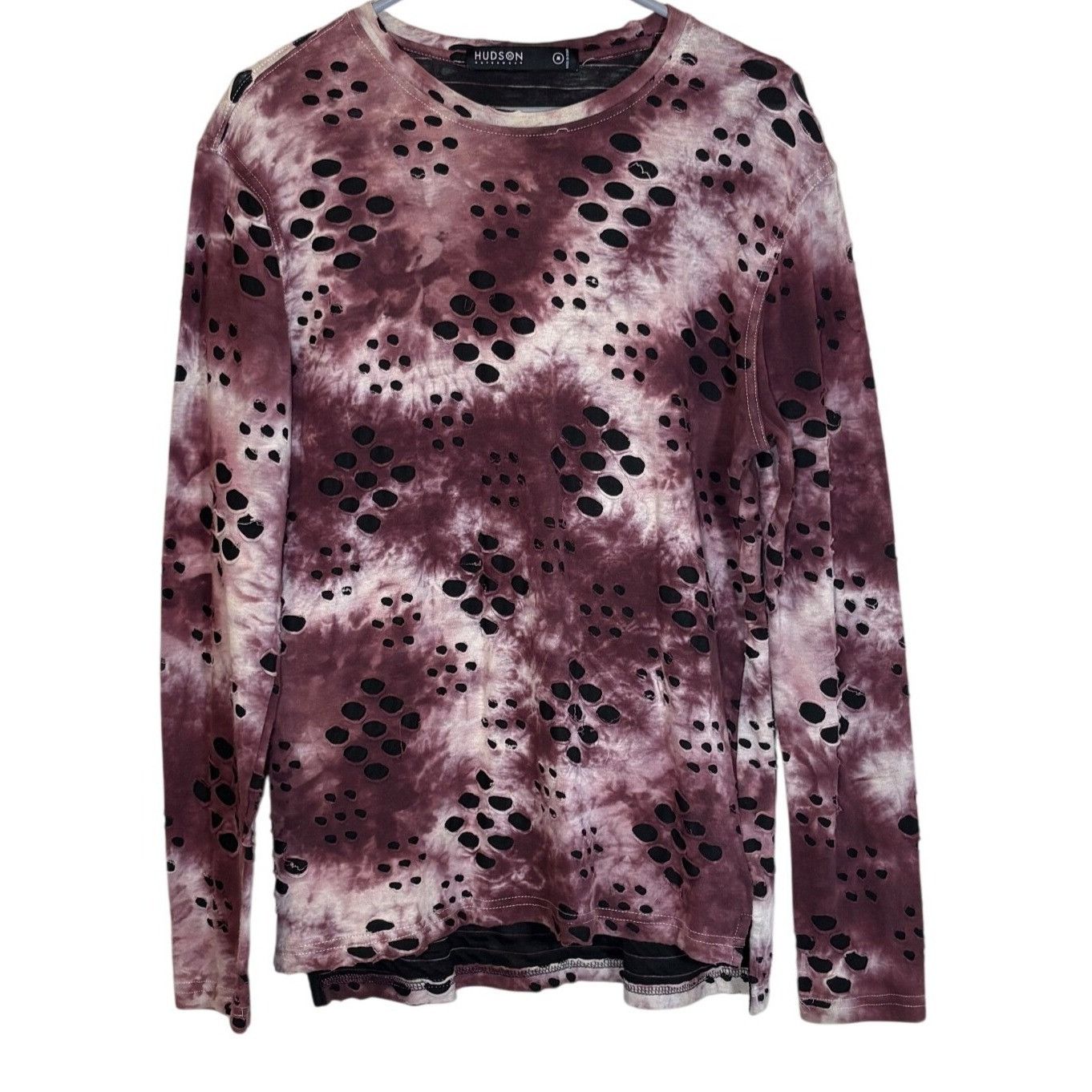 Hudson Outerwear Hudson Outerwear Womans Tie-Dye Distressed Long-Sleeve Shir Size M / US 6-8 / IT 42-44 - 2 Thumbnail
