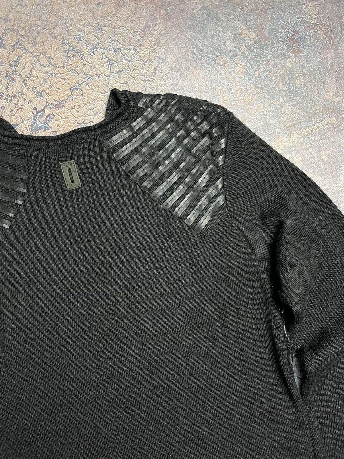 Diesel × Japanese Brand Vintage Y2K 00s Diesel Distressed Punk Sweater striped knit Size US L / EU 52-54 / 3 - 8 Thumbnail
