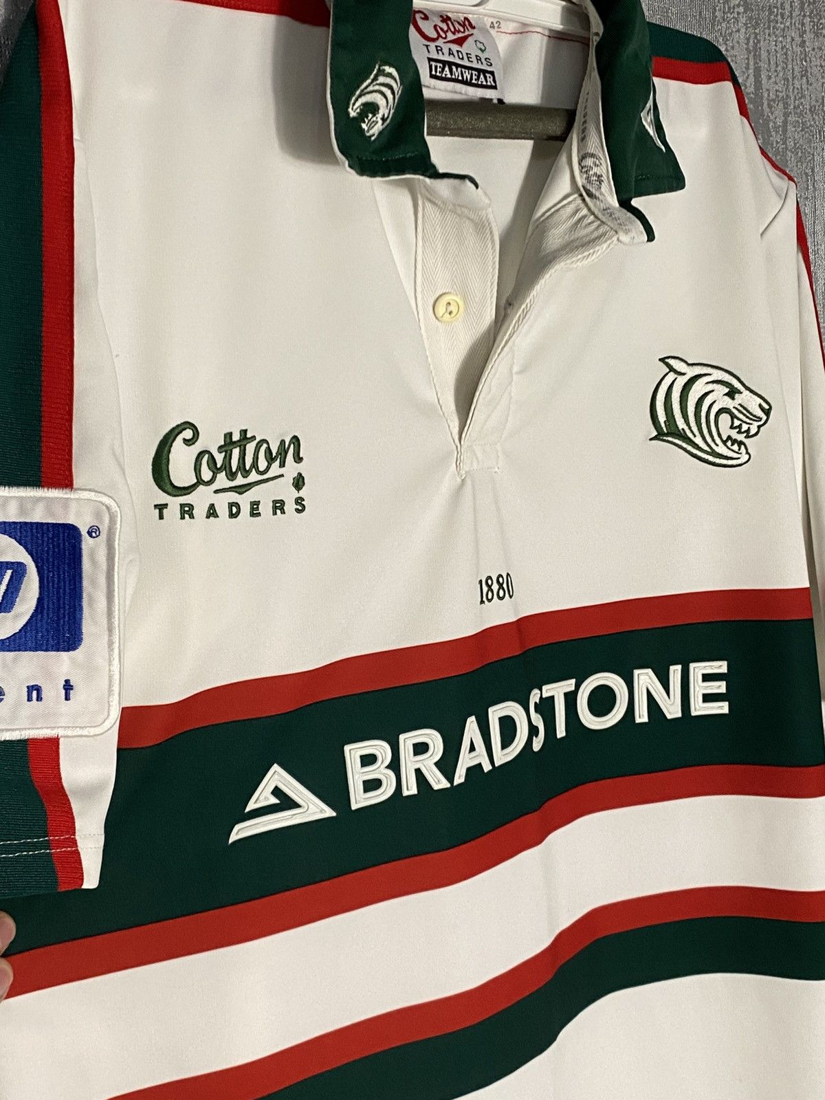 Cotton Traders × Vintage 2002/03 Leicester Tigers Cotton Trades Vintage Rugby Jersey Size US L / EU 52-54 / 3 - 3 Thumbnail
