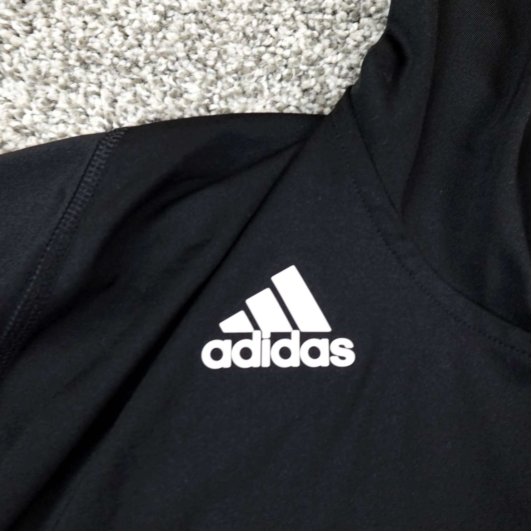 Adidas Adidas Sweater Mens Large Black Lightweight Outdoor Hoodie Climalite Shirt Size US L / EU 52-54 / 3 - 3 Thumbnail