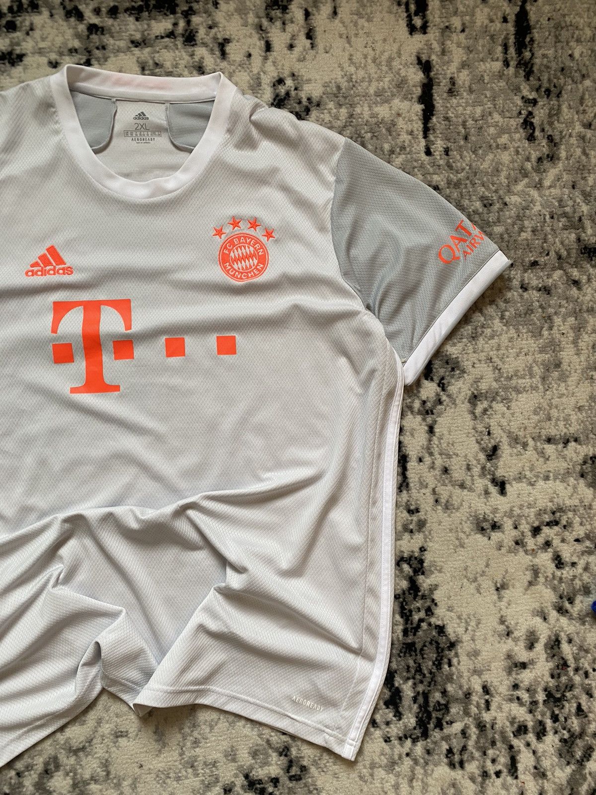 Adidas × Vintage Adidas Bayern Munich Jersey 2020 Away Authentic T-Shirt Size US XL / EU 56 / 4 - 6 Thumbnail