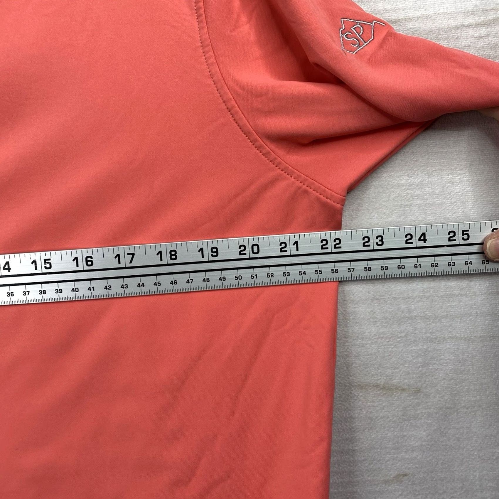 Peter Millar Peter Millar Crown Sport Pullover Mens M 1/4 Zip Coral Orange Breathable Lightweight Moisture Wicking Golf Performance Casual Hoodie (Adapt as needed) Size US M / EU 48-50 / 2 - 4 Thumbnail