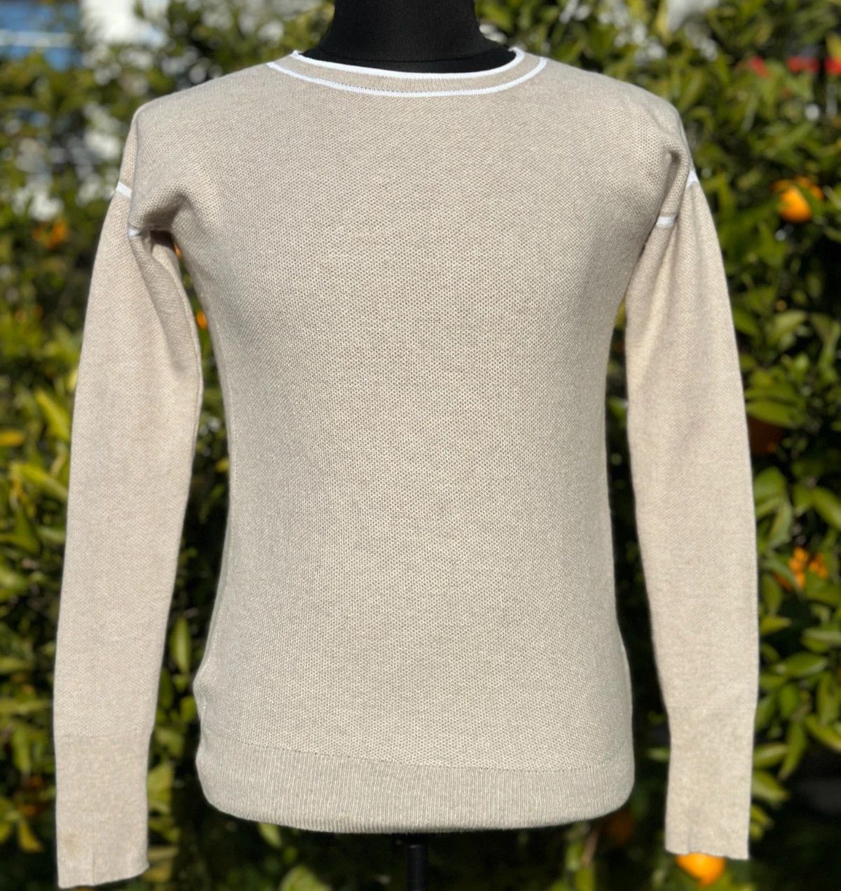 Brunello Cucinelli Brunello Cucinelli Beige Wool Cashmere Knit Sweater Size M Size M / US 6-8 / IT 42-44 - 1 Thumbnail