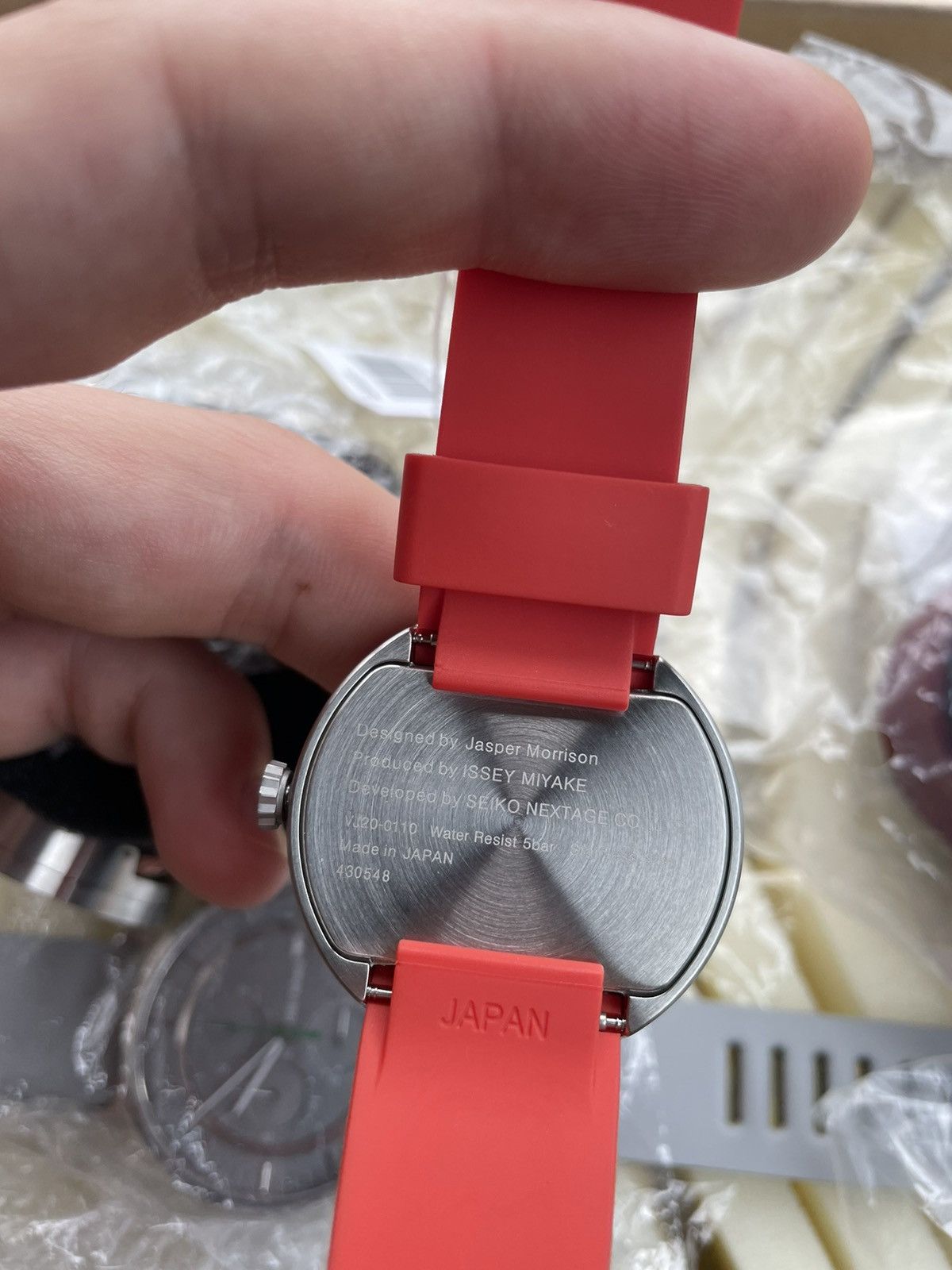 Issey Miyake 1990's Issey Miyake Orange Watch Japanese Rare Designer Hype Size ONE SIZE - 2 Thumbnail