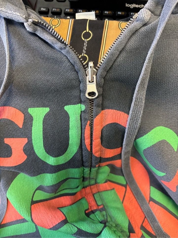 Gucci Gucci Men Hooded Distressed Reversible Jacket, Size M, S669 Size US M / EU 48-50 / 2 - 8 Thumbnail