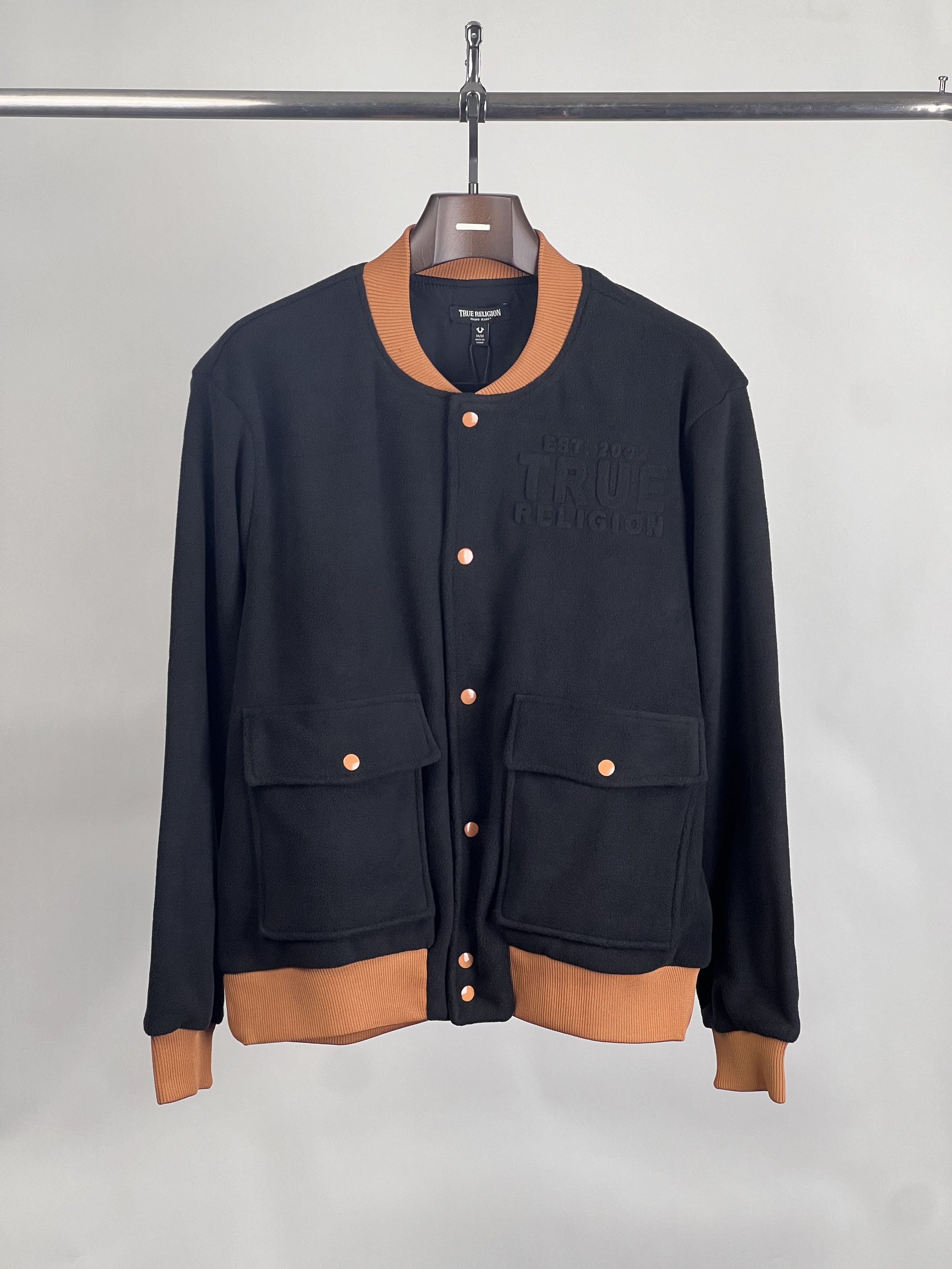 True Religion Brand New TR Utility Logo Button-up Jacket Black Size US M / EU 48-50 / 2 - 1 Thumbnail