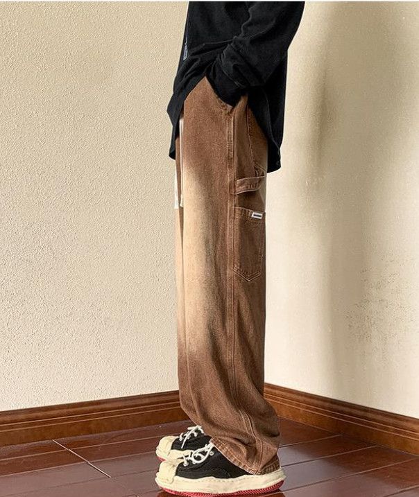 Vintage Men's American Vintage Loose-Fit Brown Jeans Size US 32 / EU 48 - 3 Thumbnail