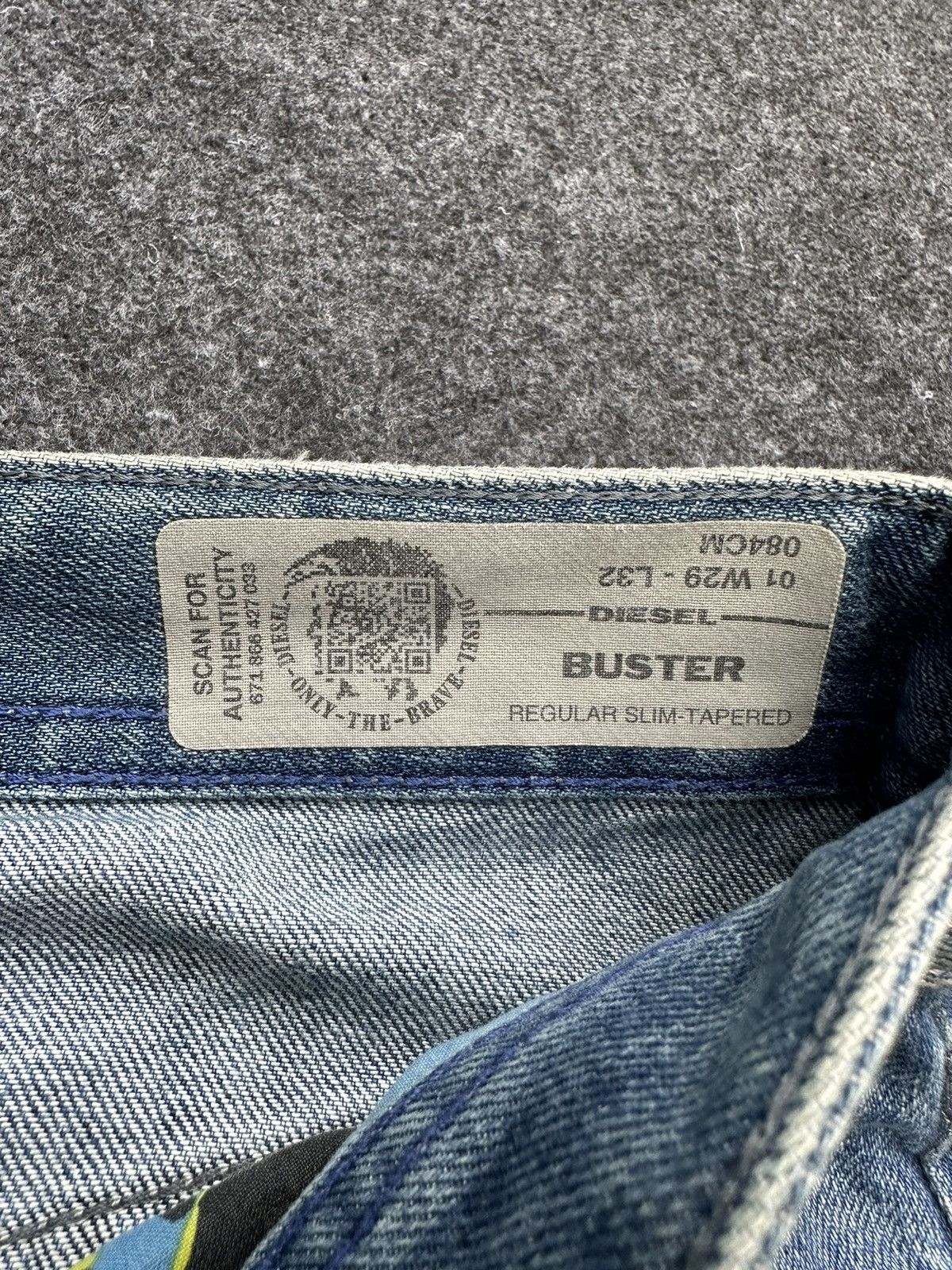 Diesel Diesel Buster Thrashed Distressed Design Denim 29x32 D70 Size US 29 - 14 Thumbnail