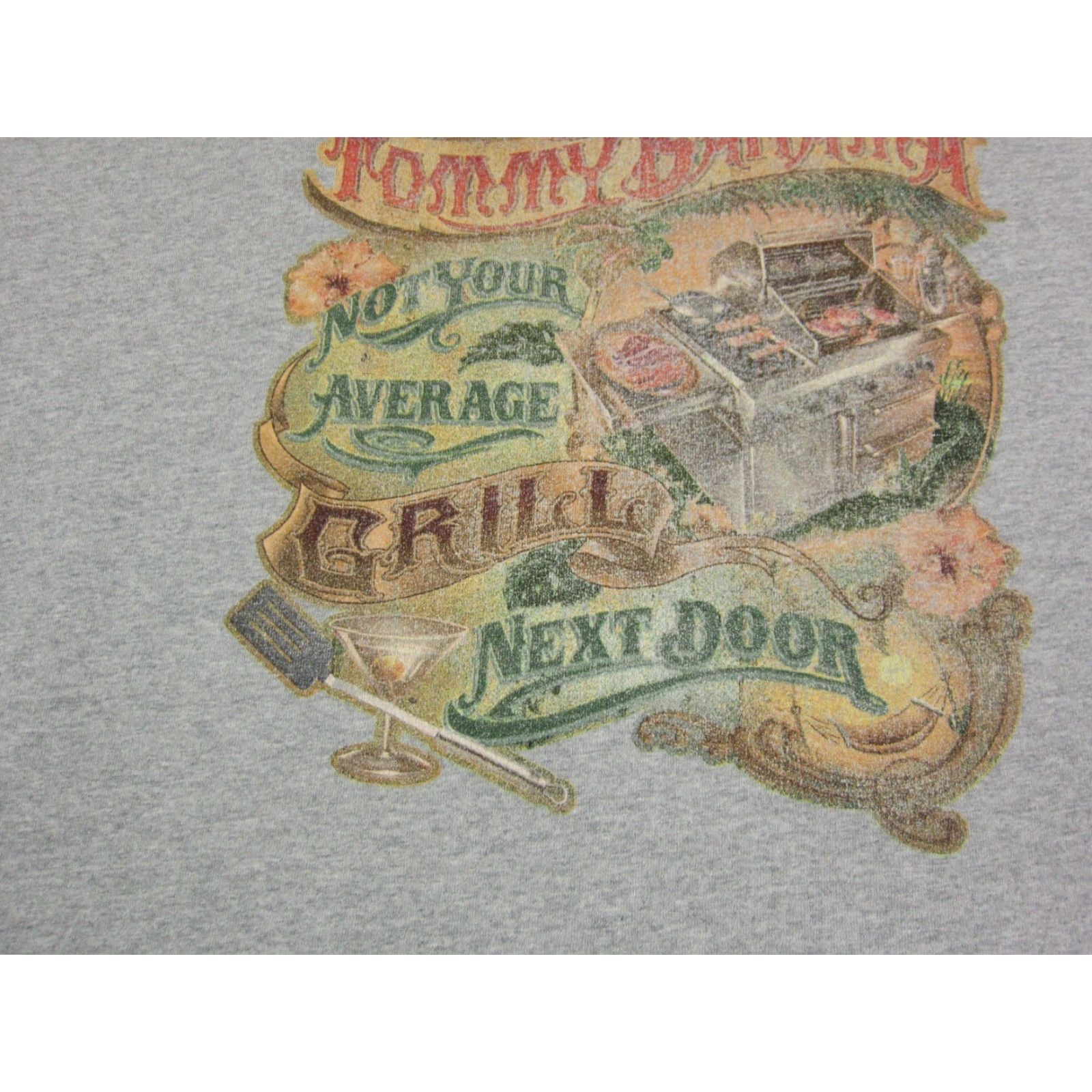 Tommy Bahama Tommy Bahama Shirt Mens L Gray Cotton 90s Hawaiian logo Crew Neck Short Sleeve Vintage No Size US L / EU 52-54 / 3 - 4 Thumbnail