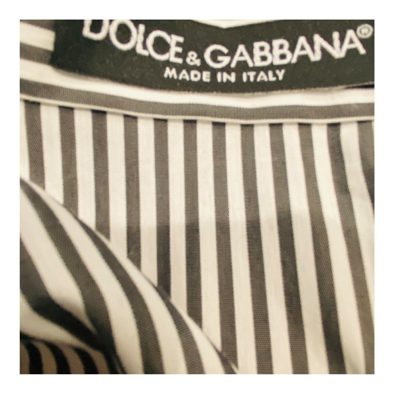 Dolce & Gabbana Dolce Gabbana Colar Pajama Strip Shirt Size S / US 4 / IT 40 - 4 Thumbnail