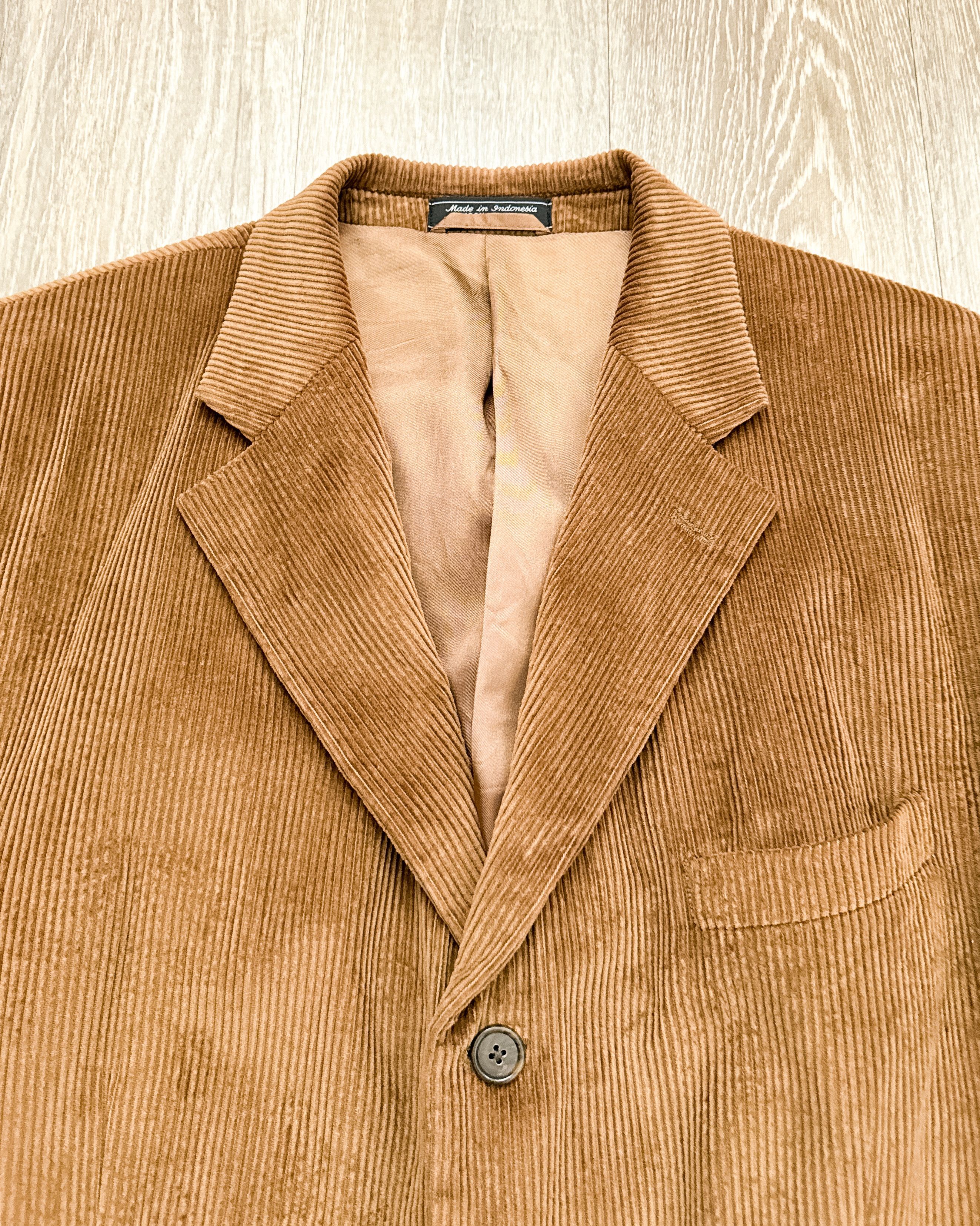 Vintage Vintage 2000s Coconut Grove Corduroy Blazer Brown Men's 44S Size 44S - 3 Thumbnail