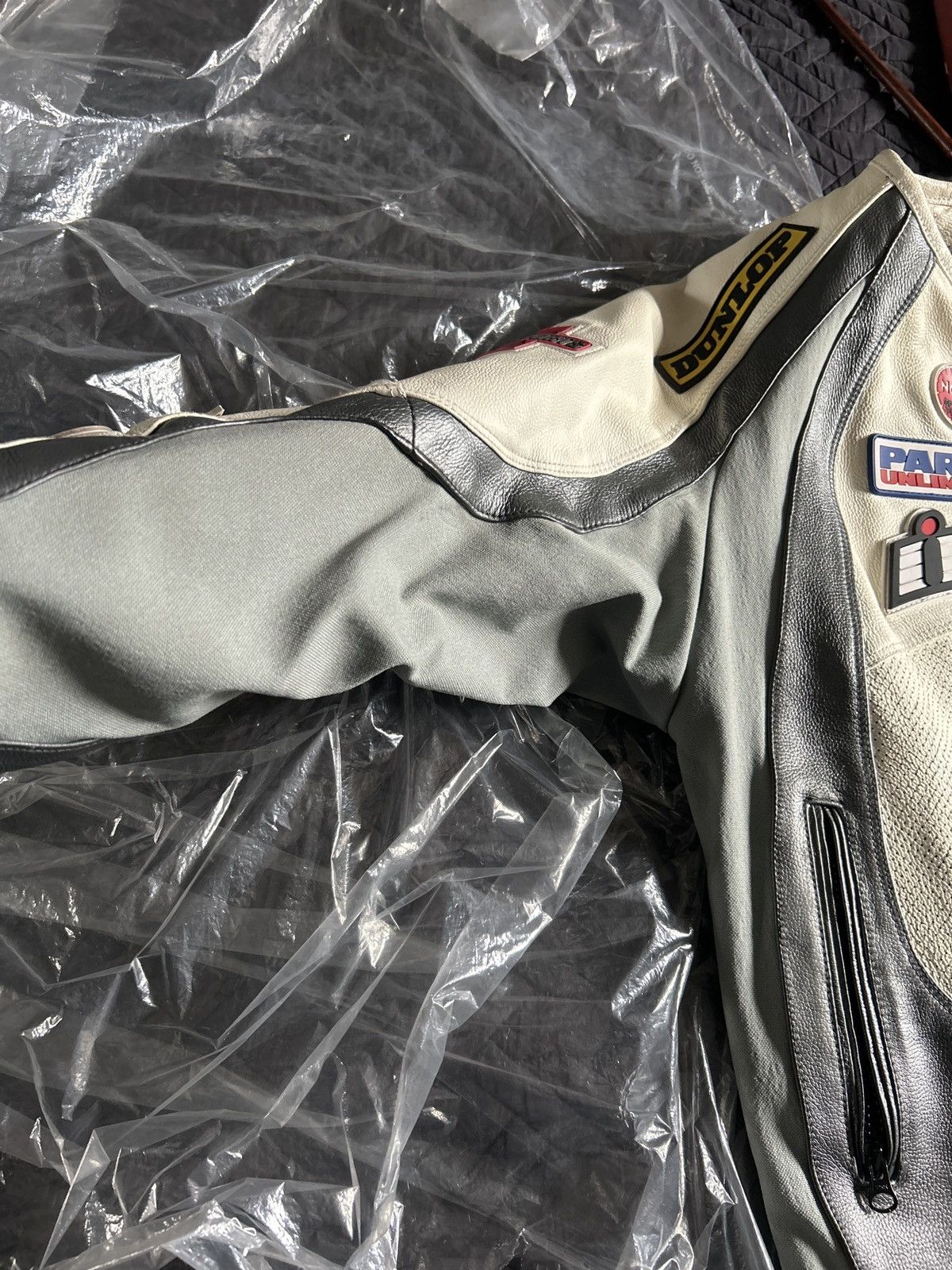 Vintage Icon racing white leather motorcycle jacket Size US M / EU 48-50 / 2 - 4 Thumbnail