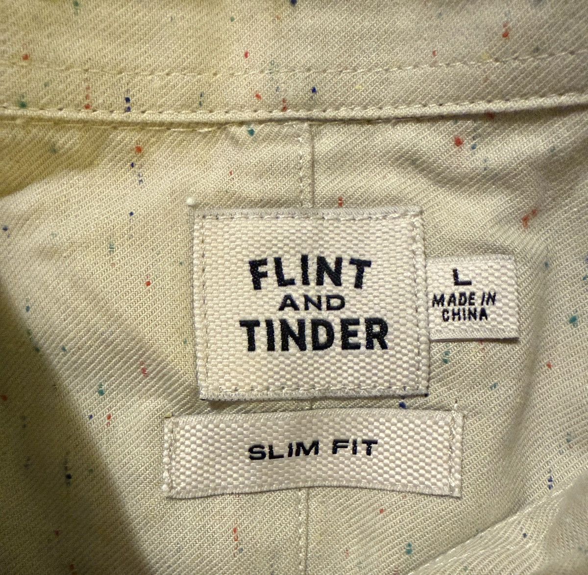 Flint And Tinder Huckberry Flint and Tinder Donegal Architect Natural Rainbow Fleck Shirt SLIM ** Size US L / EU 52-54 / 3 - 2 Thumbnail