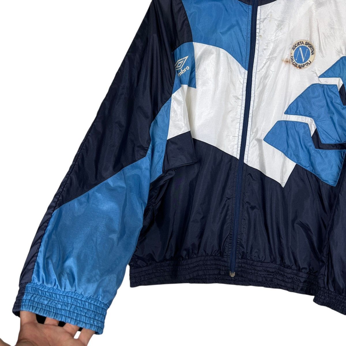 Umbro Vintage 91-93 Umbro Napoli light Jacket Size US L / EU 52-54 / 3 - 7 Thumbnail
