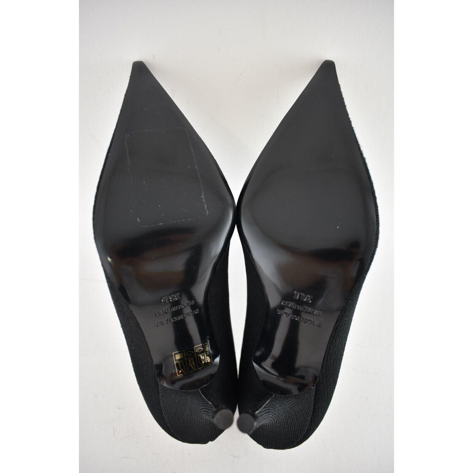 Balenciaga Knife Recycled Knit Logo Pointed Toe Mule Heel Pump 36.5 Size US 6.5 / IT 36.5 - 12 Thumbnail