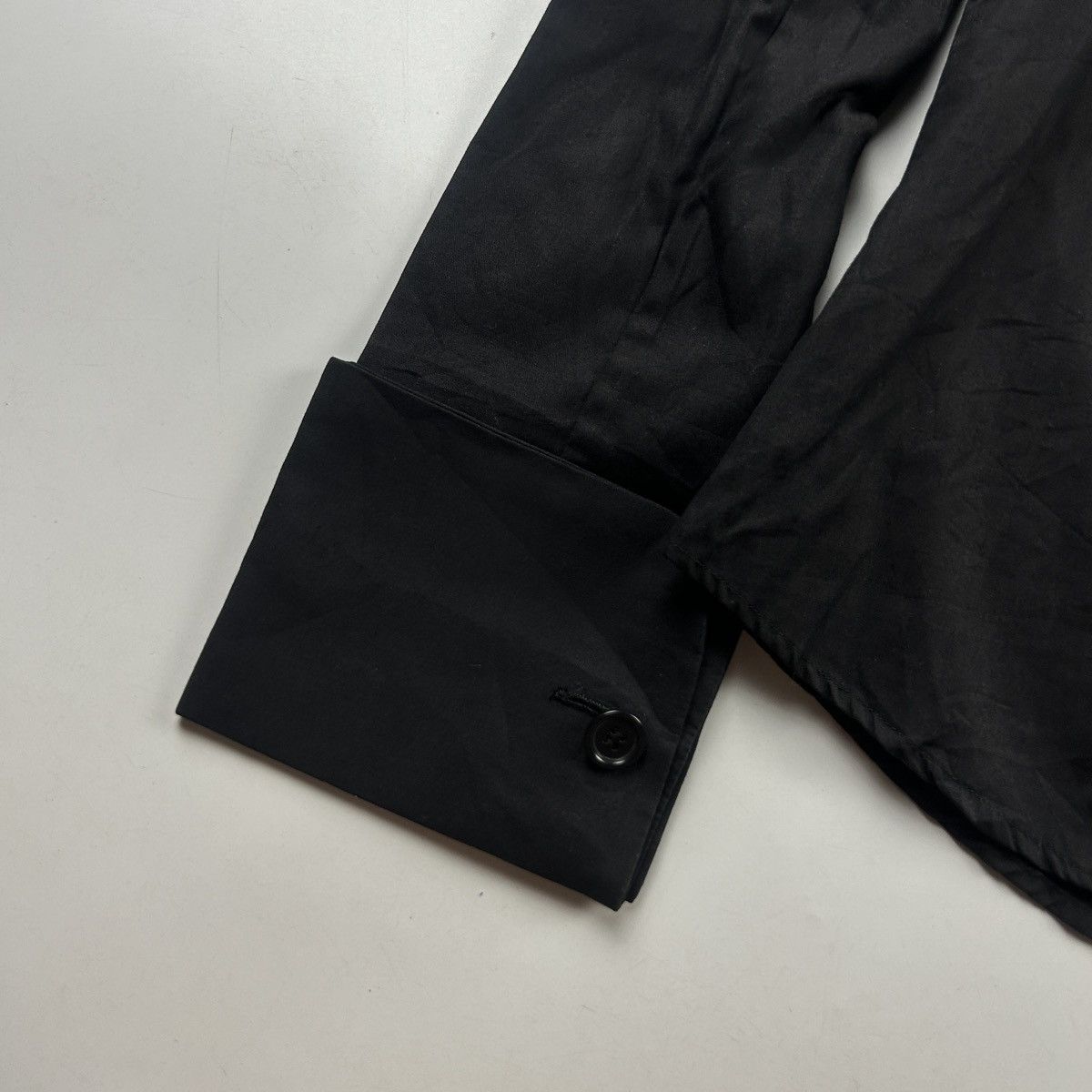Helmut Lang 1993 Helmut Lang Marine Hi Collar Many Button Shirt Size XS / US 0-2 / IT 36-38 - 6 Thumbnail