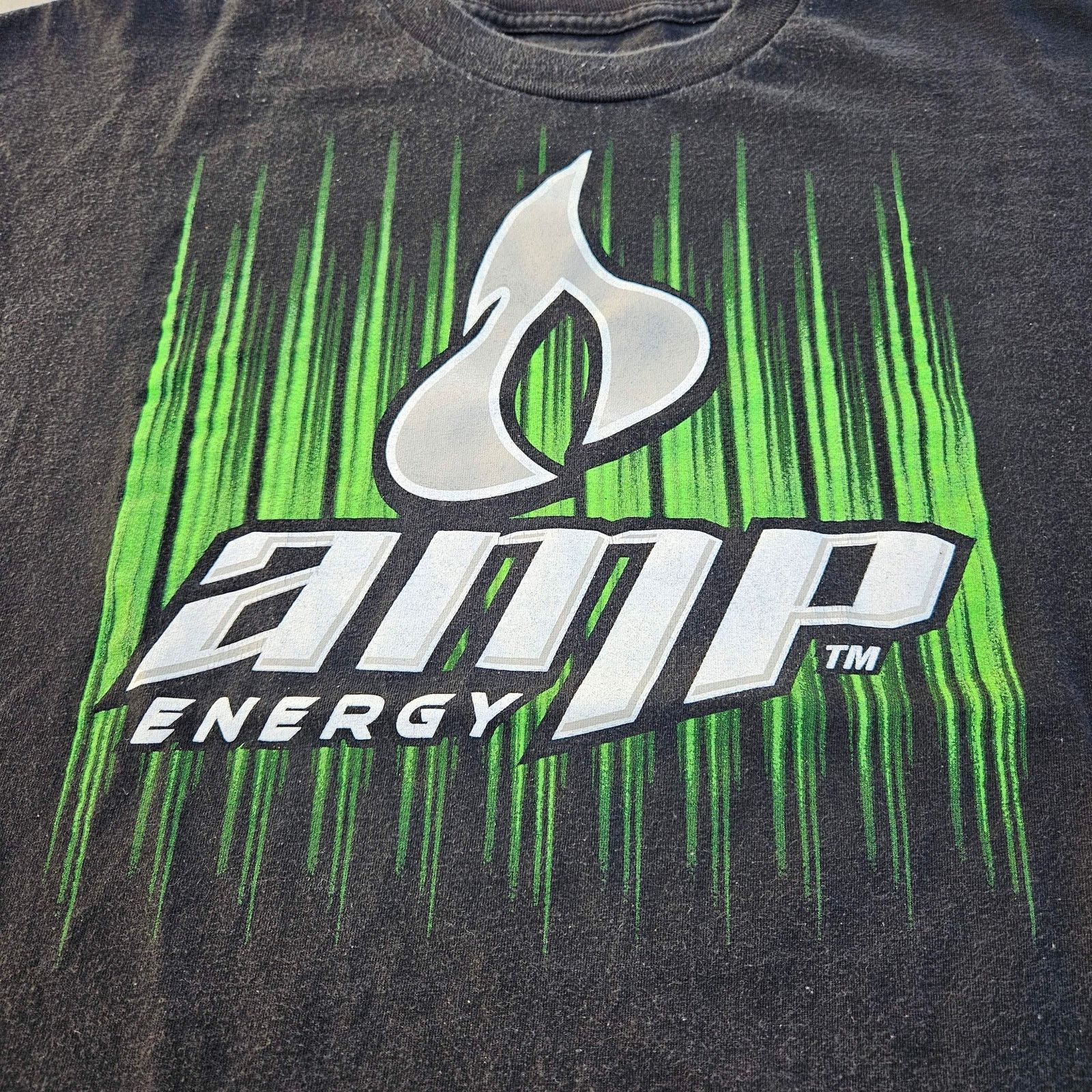 AMP Amp Energy Racing T-Shirt Black Size XL Y2K Size US XL / EU 56 / 4 - 2 Thumbnail
