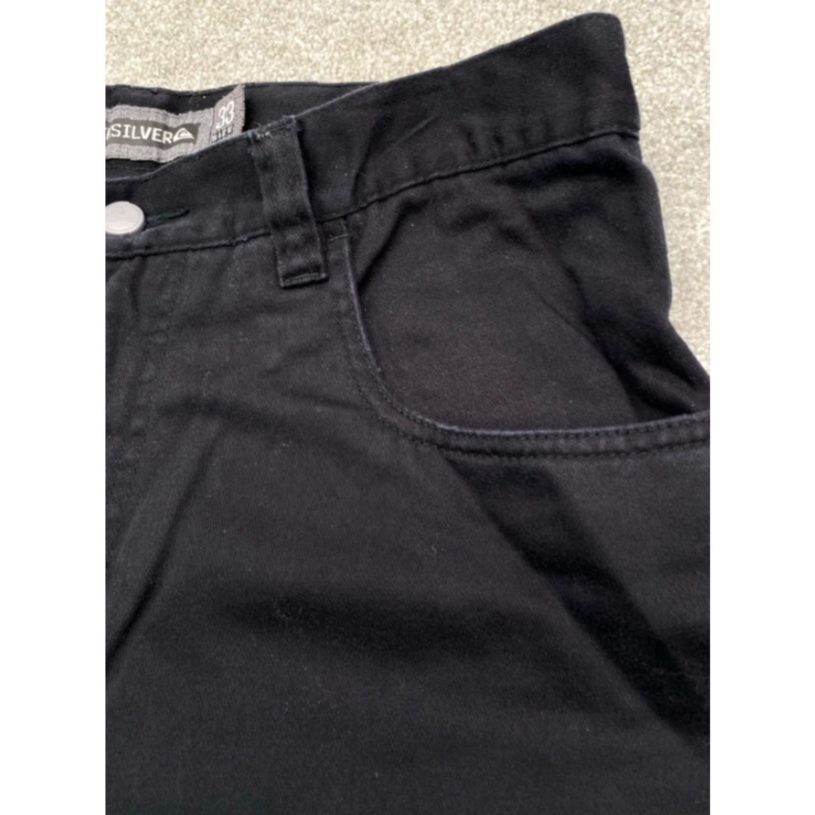 Quiksilver VINTAGE Quicksilver Men's Cargo Pants 33x32 Straight Leg 100% Cotton Black 4297 Size US 33 - 5 Thumbnail