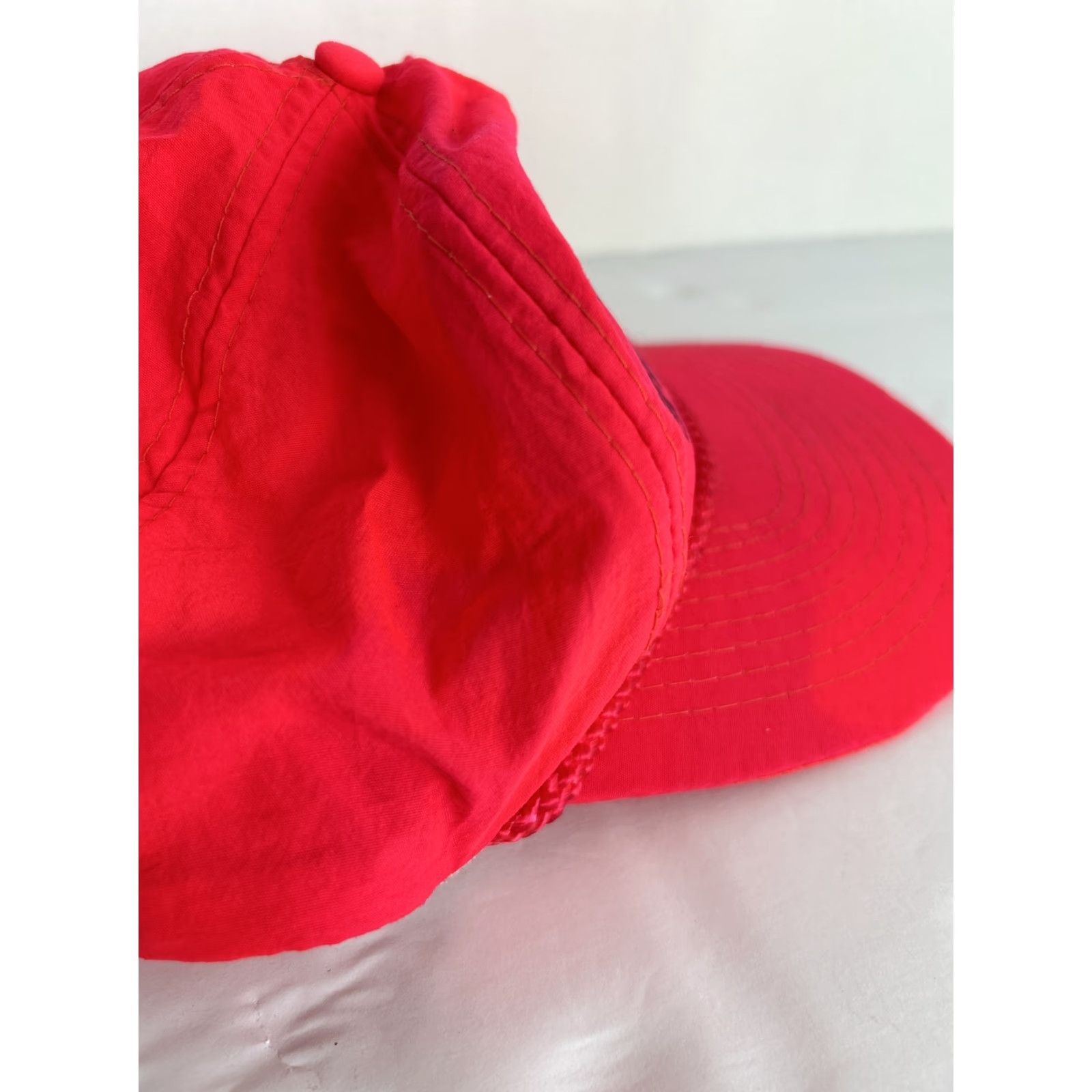 Pinko VINTAGE Neon Pink Strap Back Hat Hook And Loop Granny’s Kitchen Mohr’s Baseball Cap One Size Men Pink Adjustable Baseball Cap Mens Size ONE SIZE - 6 Thumbnail