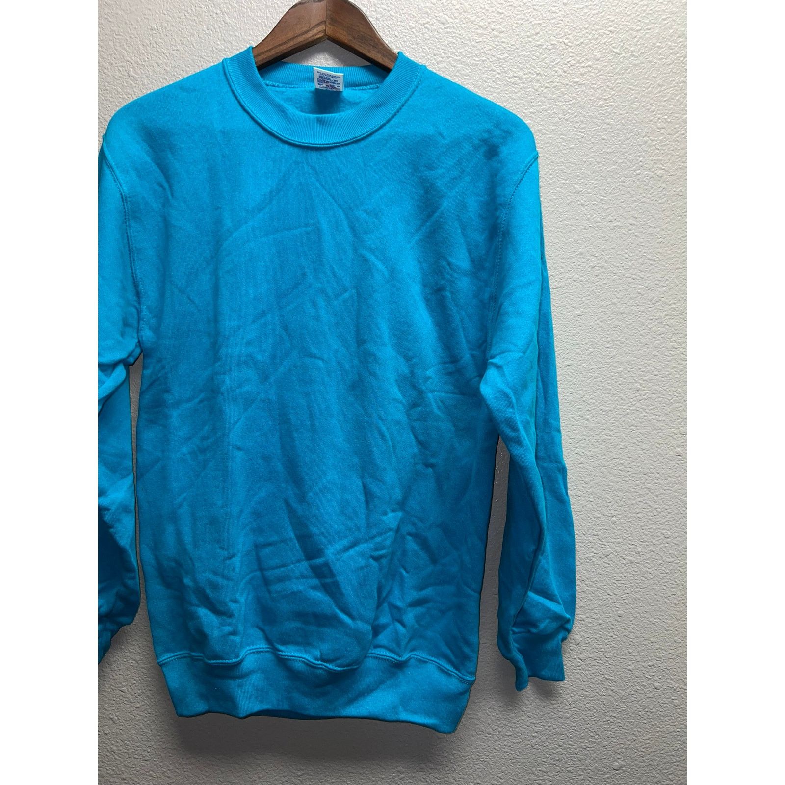 Jerzees Vintage Blue Blank Sweatshirt Jerzees Crewneck VTG 90s M Size US M / EU 48-50 / 2 - 6 Thumbnail