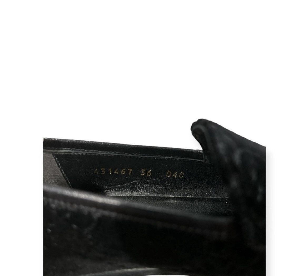 Gucci GUCCI Jordaan Velvet GG Horsebit Loafer Black Size 36 US 6 Size US 6 / IT 36 - 6 Thumbnail