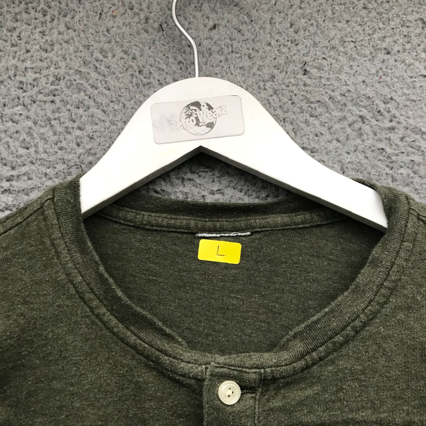Brooks Brothers Brooks Brothers T-Shirt Men Large Long Sleeve Henley Embroidered Logo Heathered Green Size US L / EU 52-54 / 3 - 3 Thumbnail