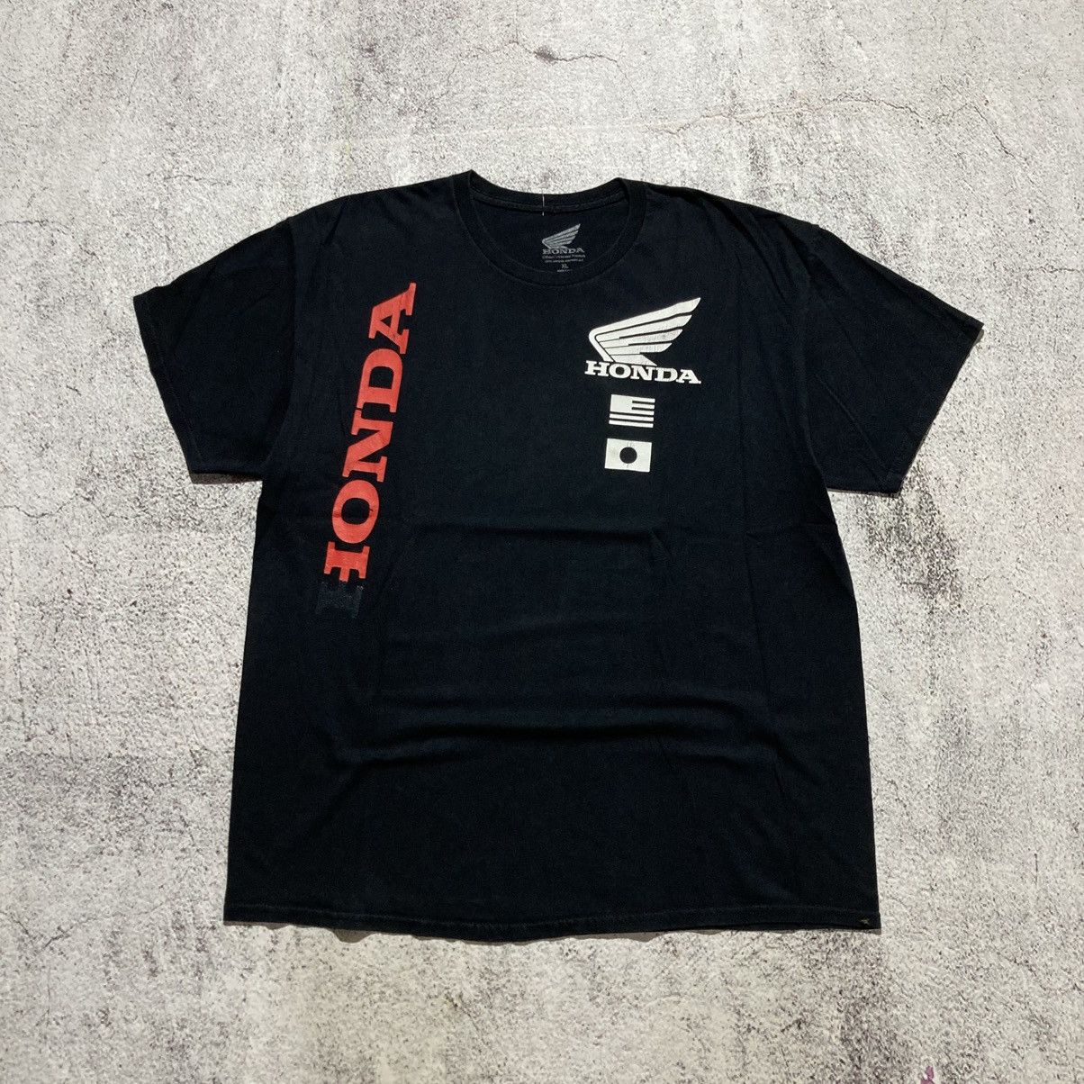 Honda Vintage Honda Hot Lap Logo Graphic T-shirt Black Size US XL / EU 56 / 4 - 1 Thumbnail