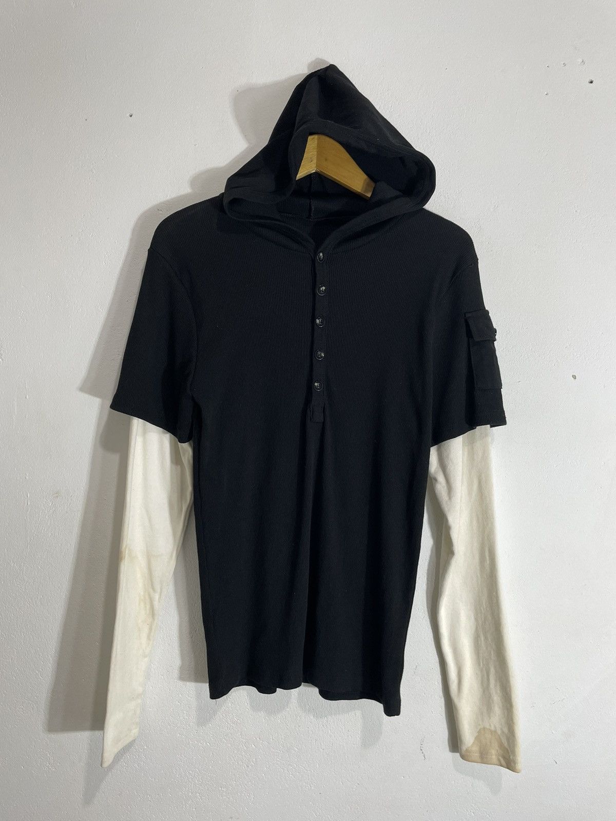 GOA Thermal Button Hoodie Double layer trashed sleeve Size US S / EU 44-46 / 1 - 1 Thumbnail