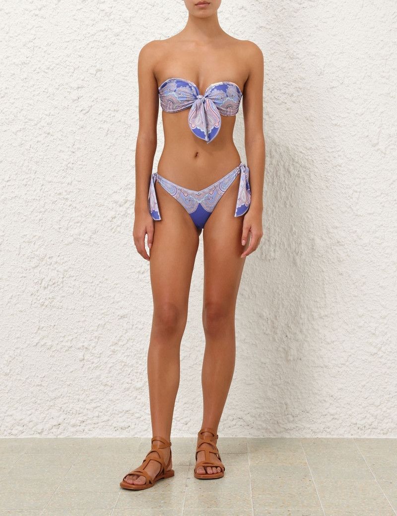 Zimmermann oc11z0226 Maxine Scarf Tie Bikini In Multicolor Size ONE SIZE - 5 Thumbnail