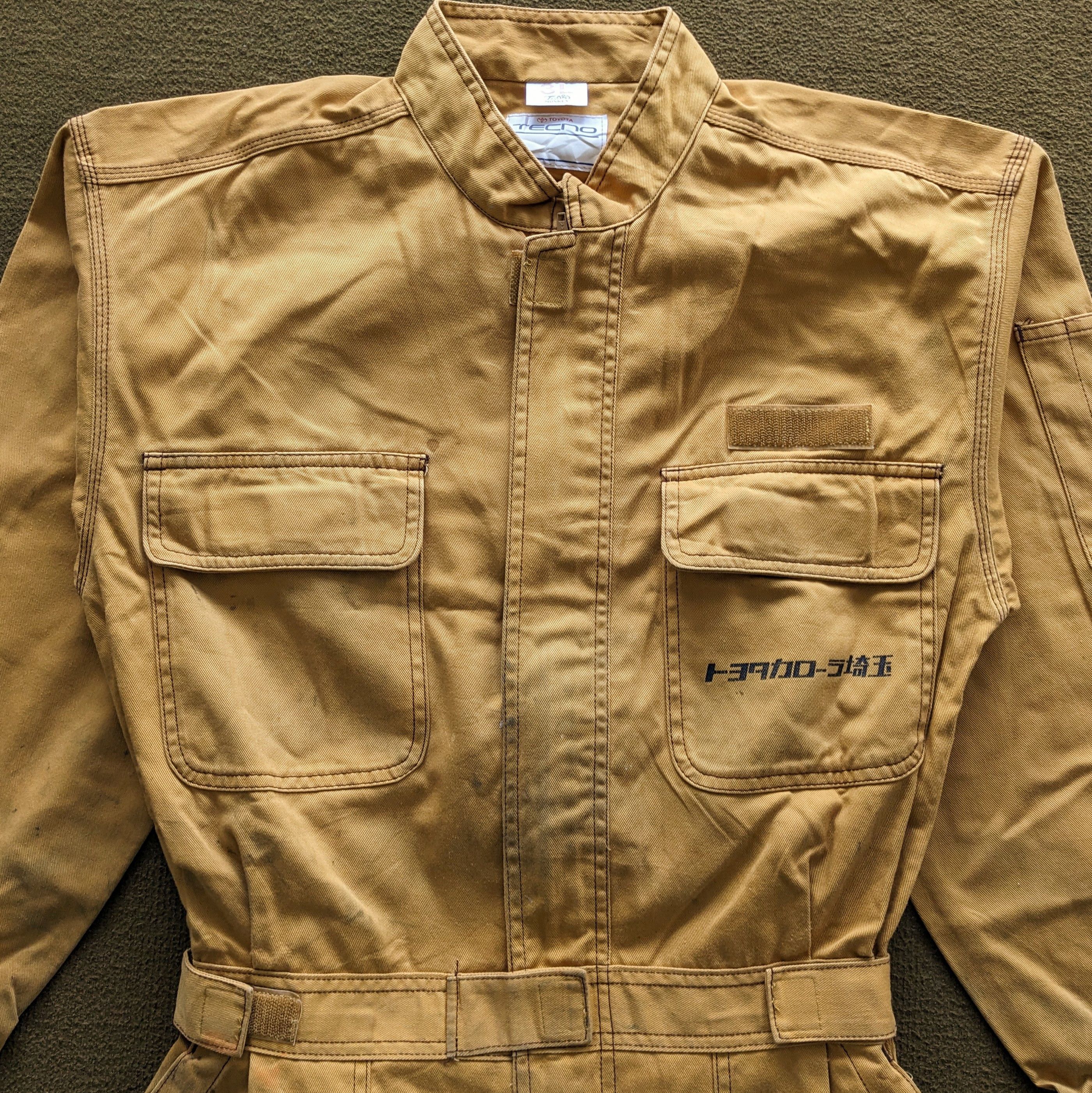Vintage TOYOTA TECNO Racing Team Coverall Workwear Jacket