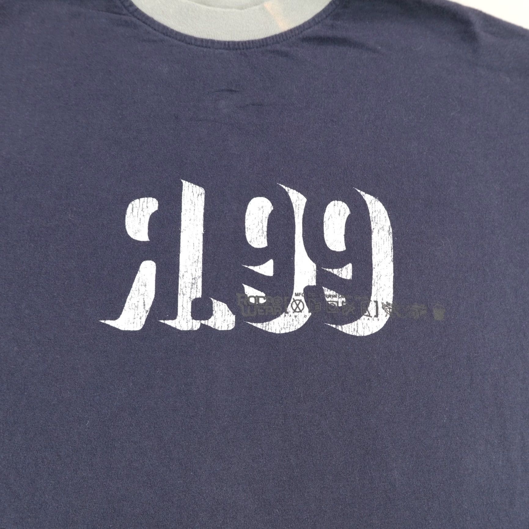 Rocawear VINTAGE Rocawear T-Shirt Men Medium Blue Gray Ringer 90s Hip Hop Streetwear Graphic Print Y2K Size US M / EU 48-50 / 2 - 2 Thumbnail